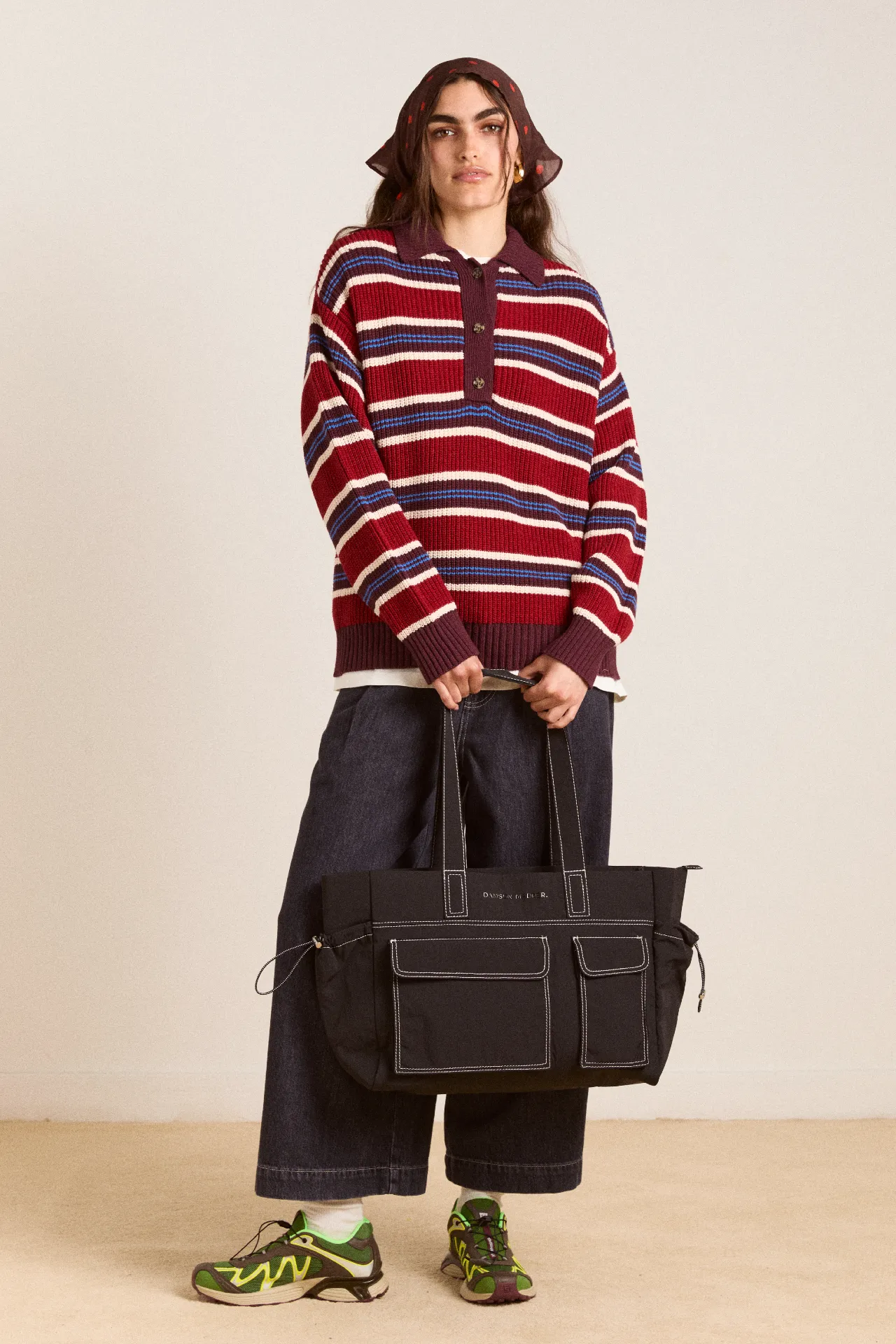 eliza techy tote bag - black sold by Damson Madder product image thumbnail 5