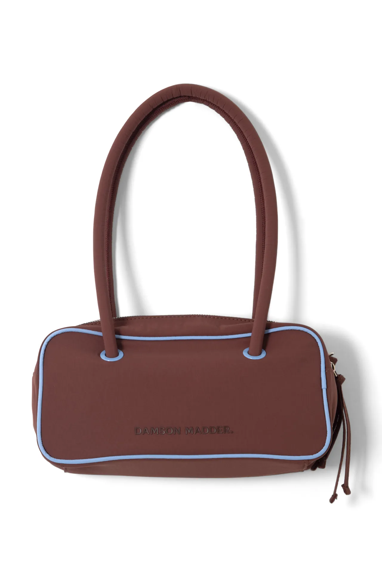 benny mini bowler bag - choc & blue sold by Damson Madder product image thumbnail 2