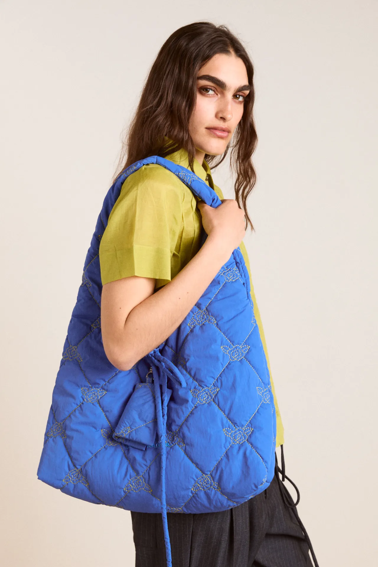 roisin bag - blue sold by Damson Madder