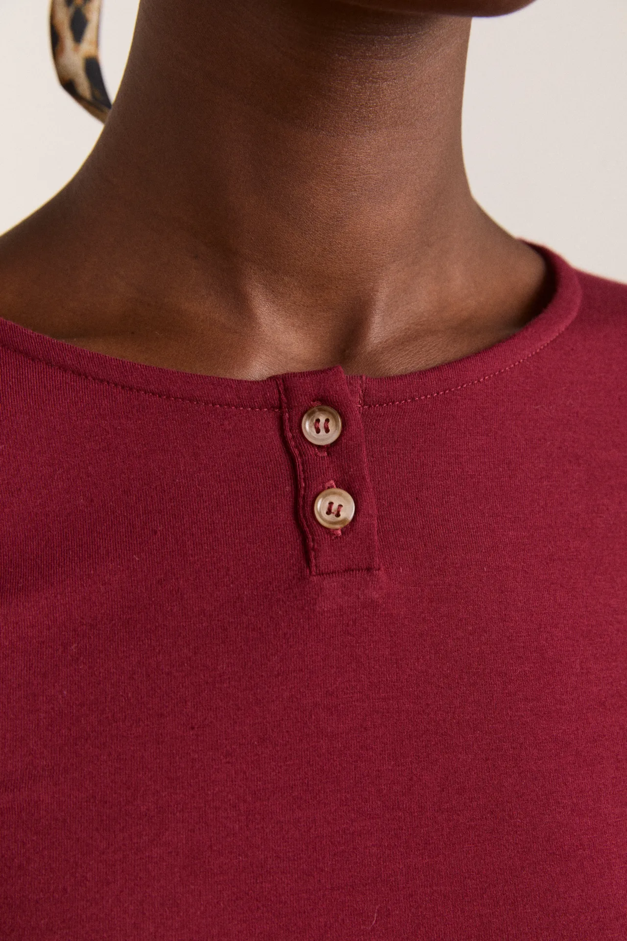 ninette ls top - burgundy sold by Damson Madder product image thumbnail 5