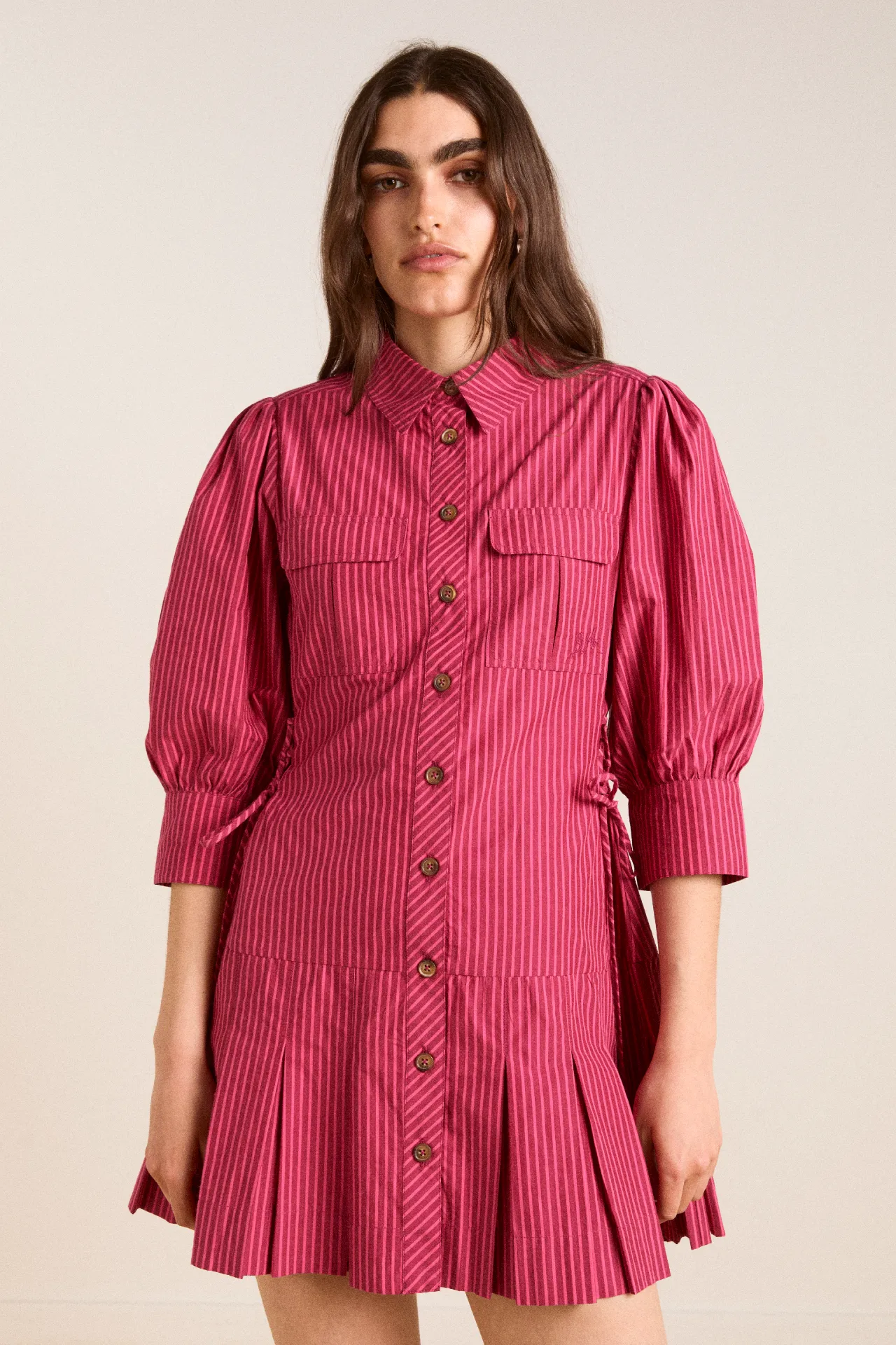 maisie mini shirt dress - berry business sold by Damson Madder product image thumbnail 2