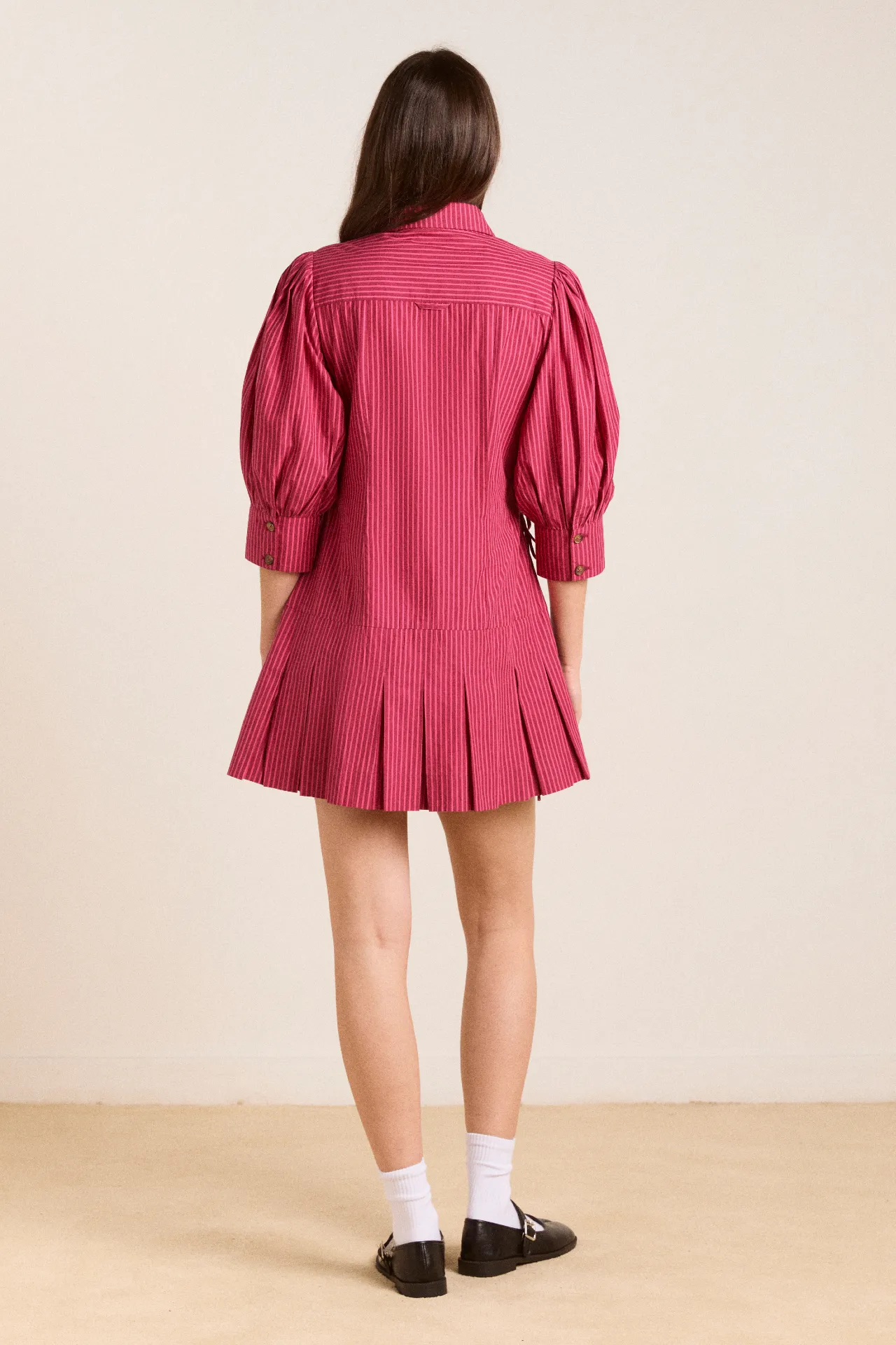 maisie mini shirt dress - berry business sold by Damson Madder product image thumbnail 4