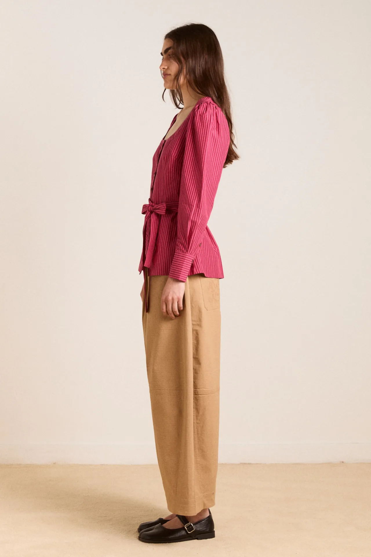 clare blouse - berry business sold by Damson Madder product image thumbnail 4