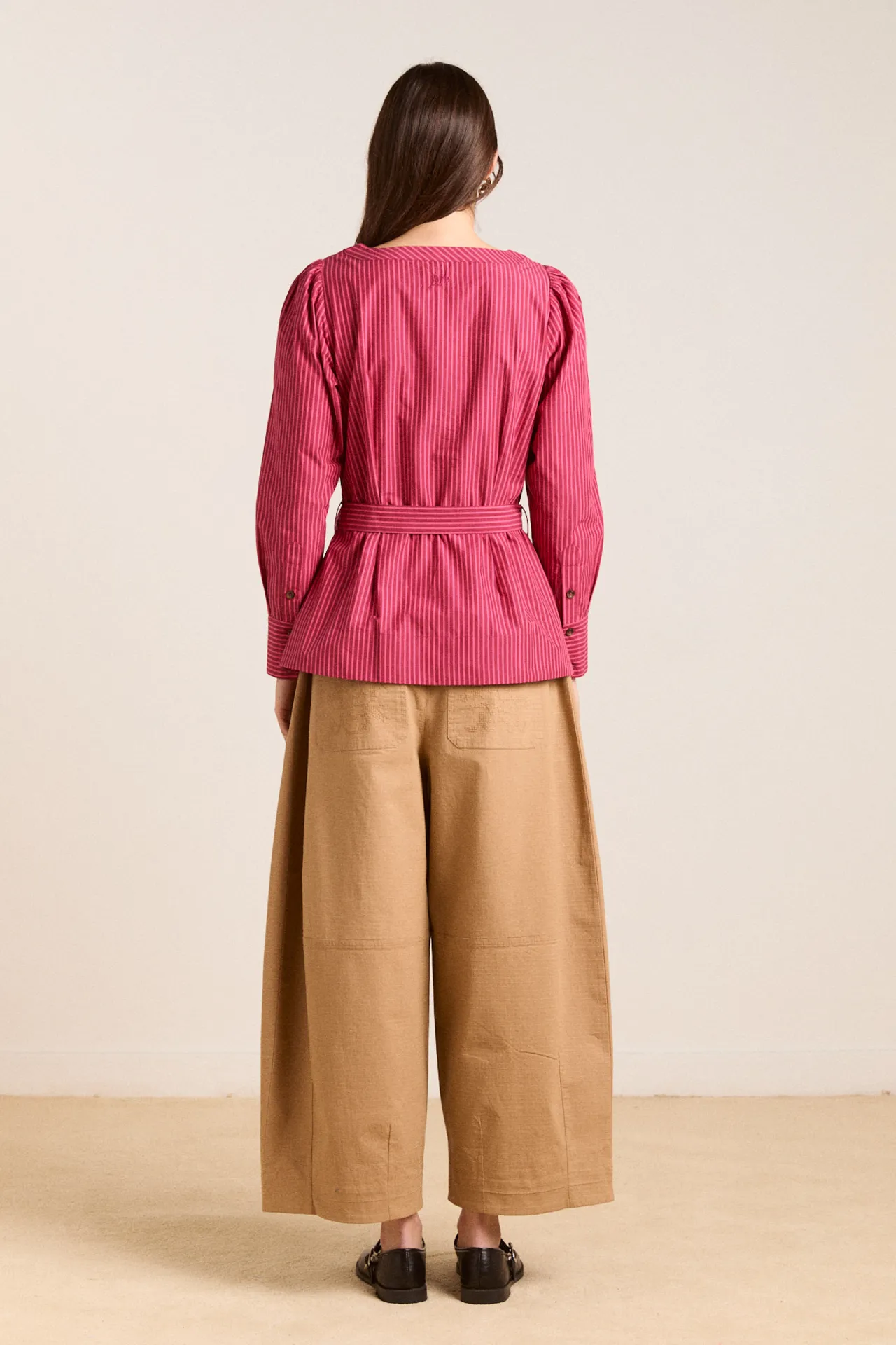 clare blouse - berry business sold by Damson Madder product image thumbnail 5