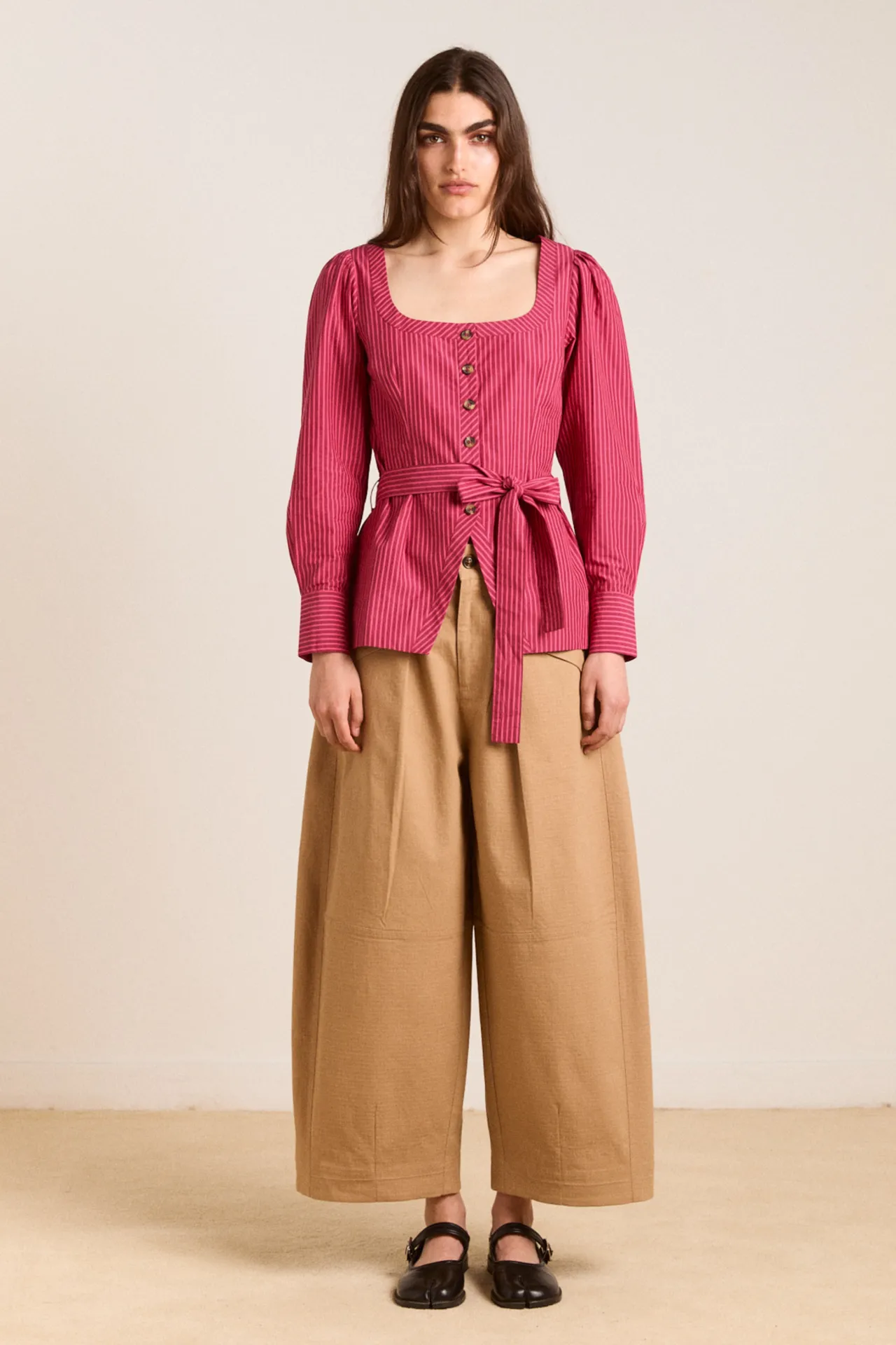 clare blouse - berry business sold by Damson Madder product image thumbnail 3