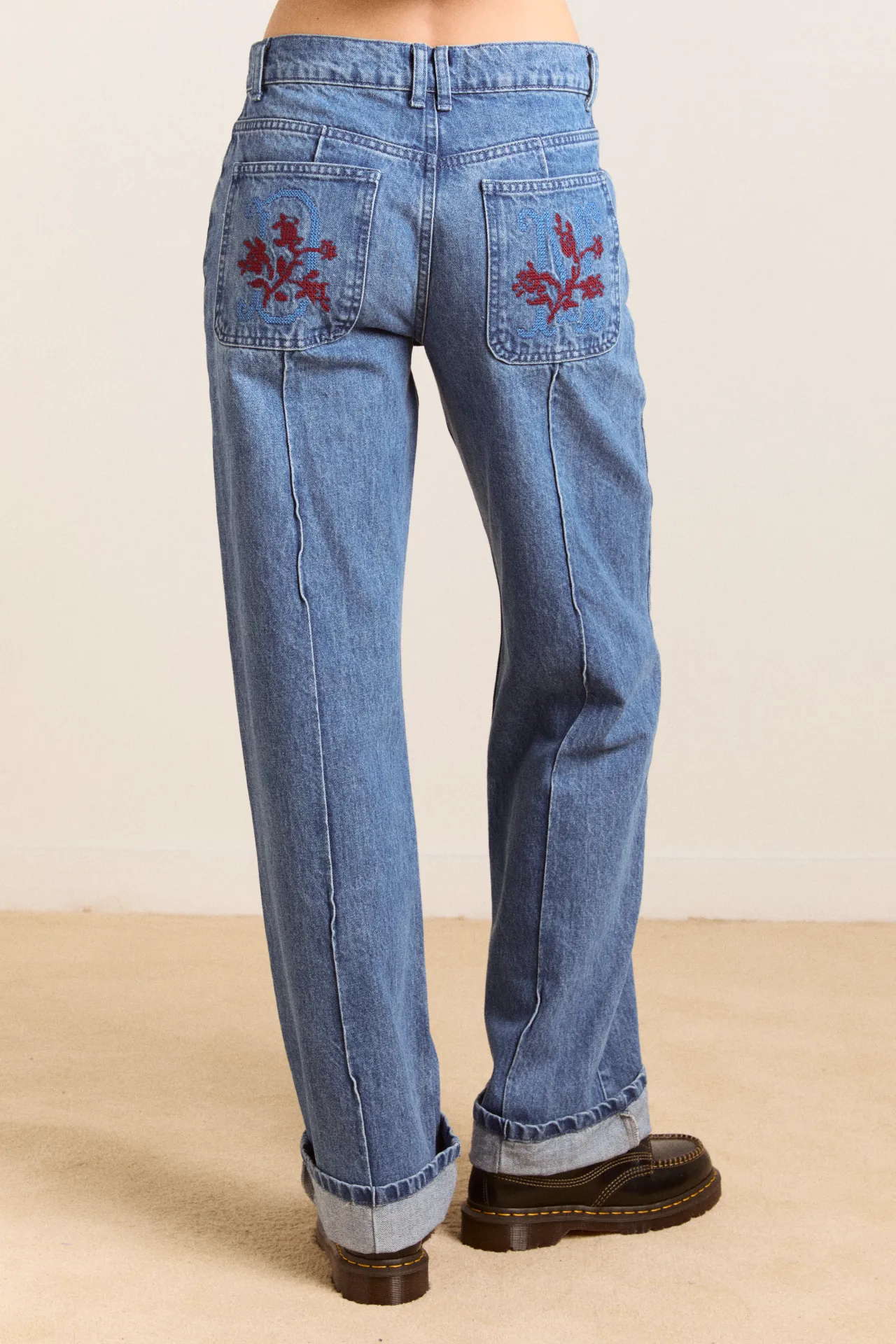 sylvie jeans - bayou wash sold by Damson Madder product image thumbnail 3