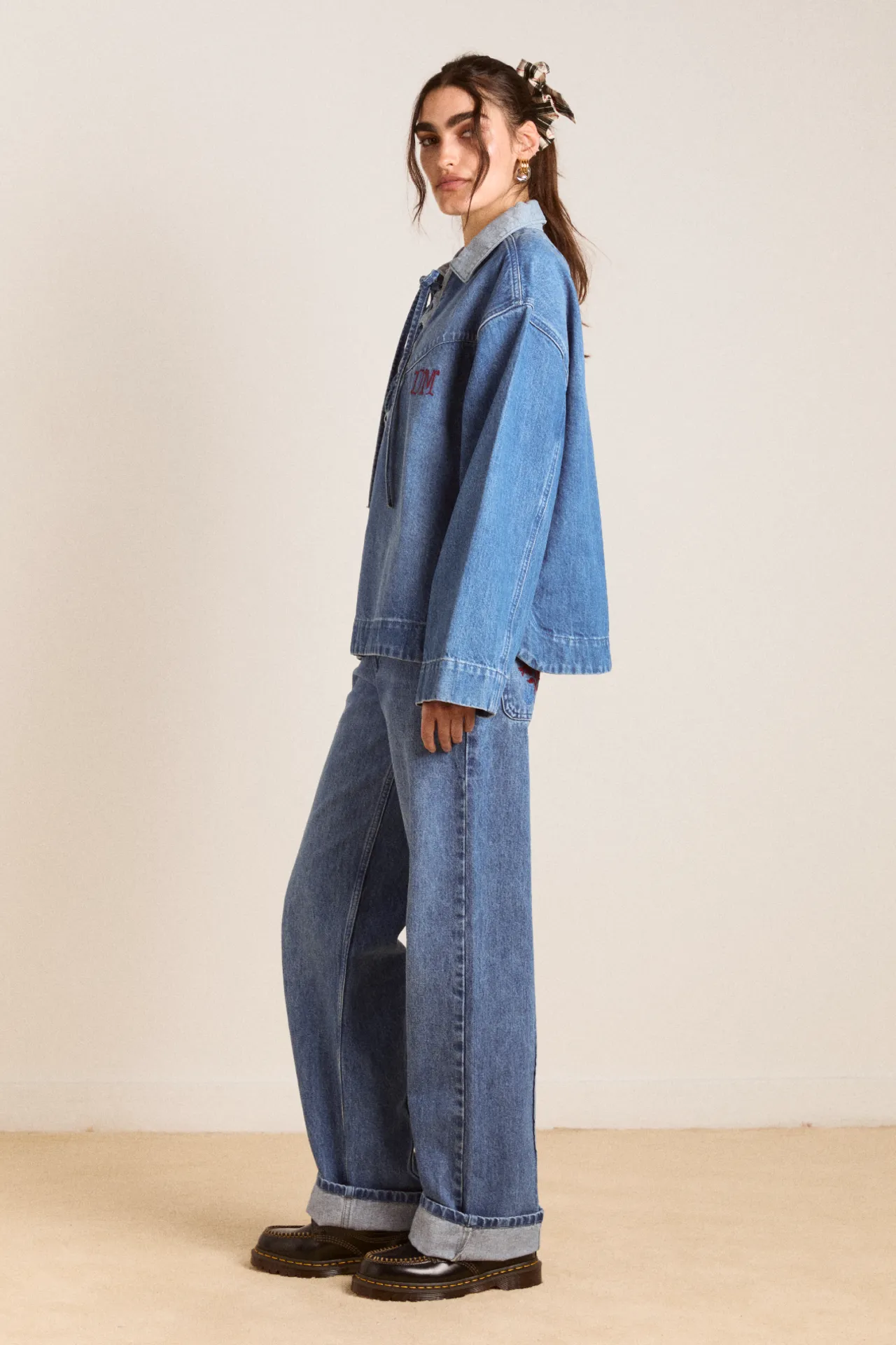 sylvie jeans - bayou wash sold by Damson Madder product image thumbnail 5