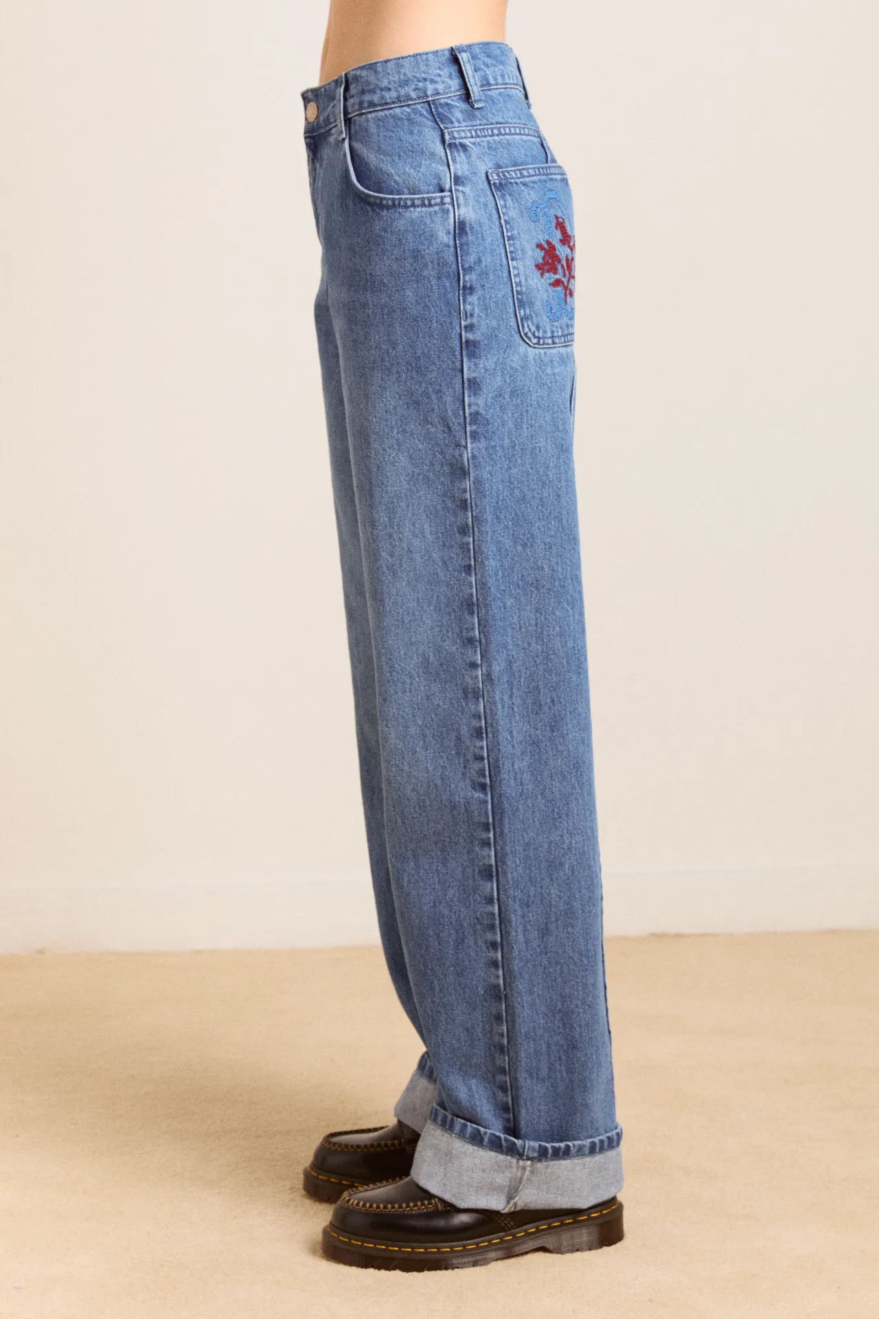 sylvie jeans - bayou wash sold by Damson Madder product image thumbnail 4