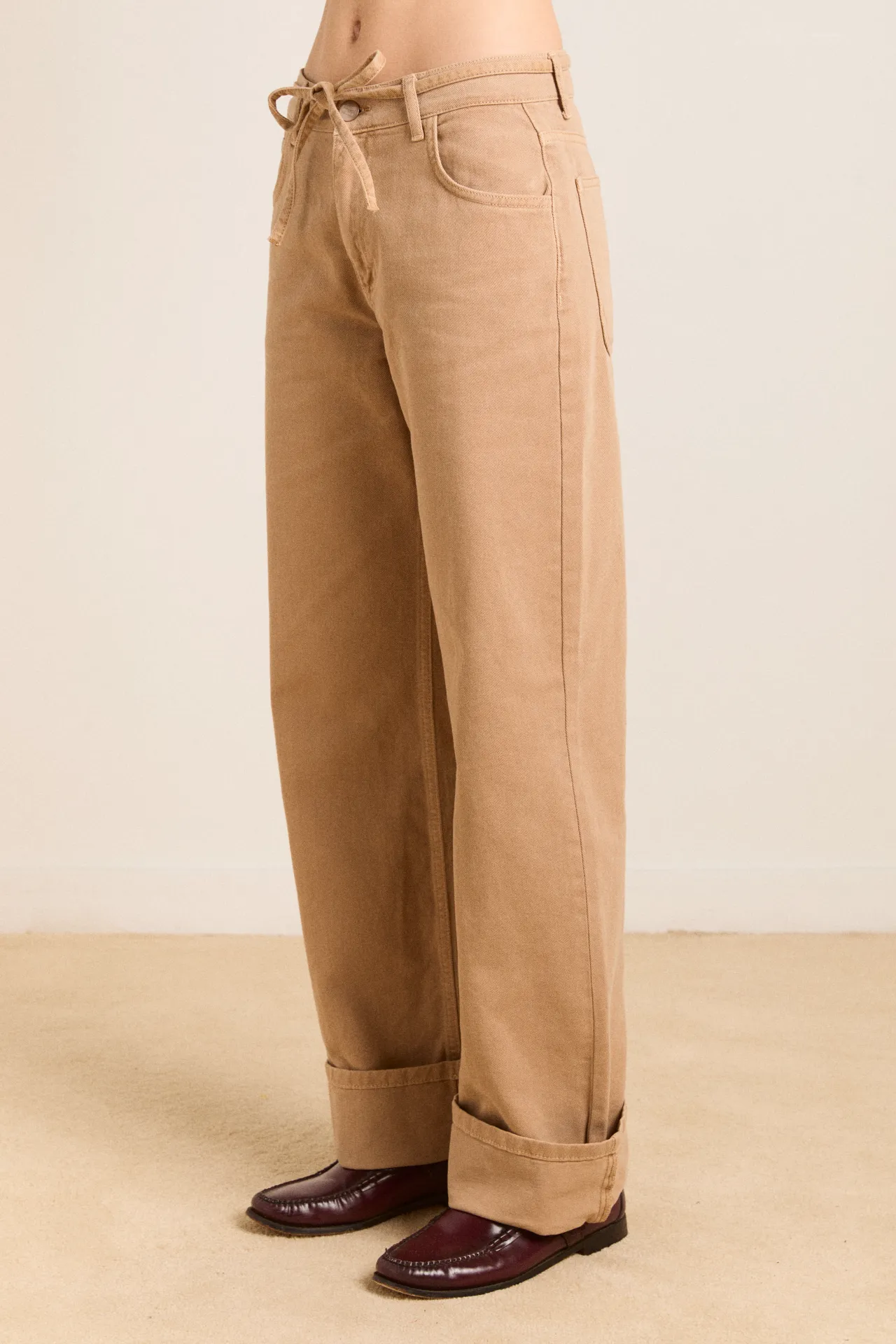 sylvie jeans - tan sold by Damson Madder product image thumbnail 3
