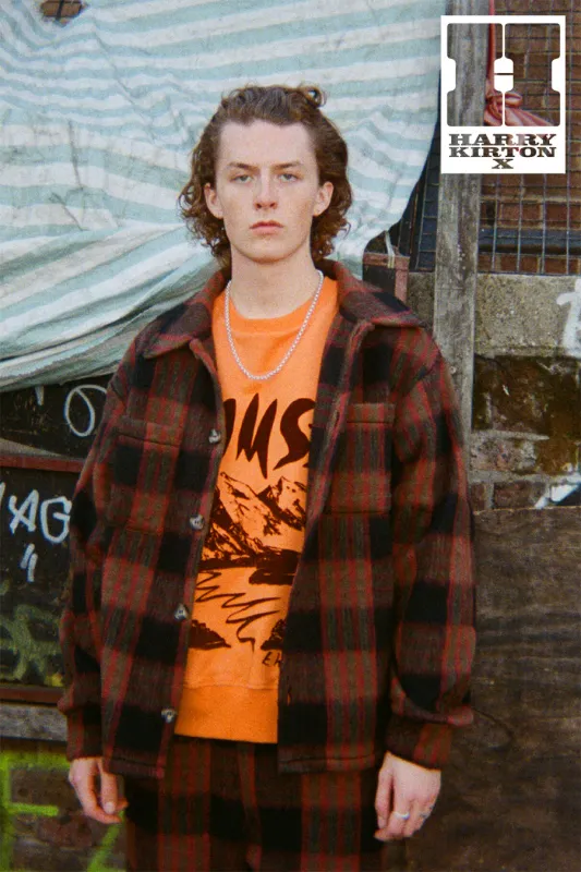 check borg jacket x harry kirton sold by Damson Madder