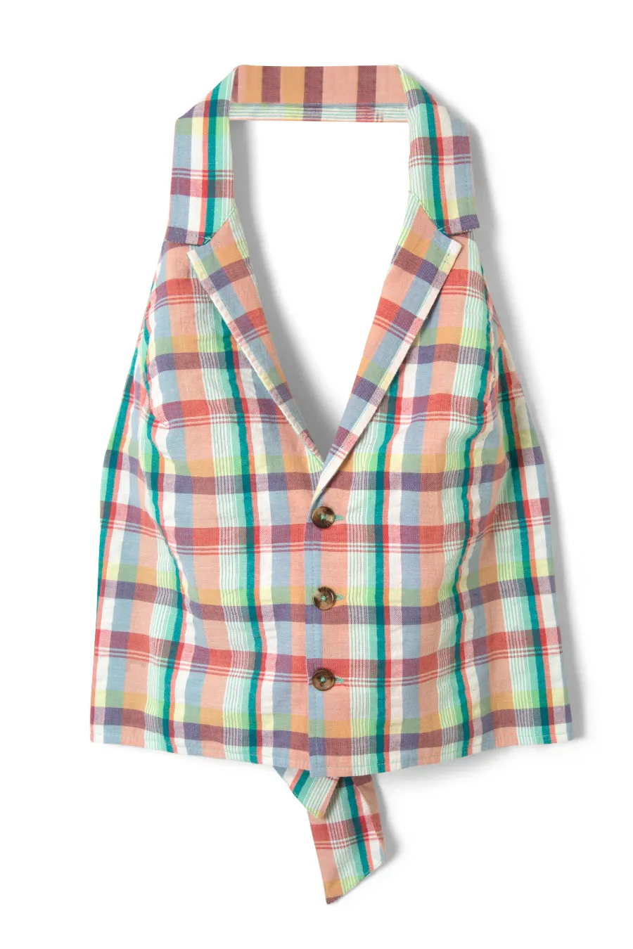 maya waistcoat - picnic check sold by Damson Madder product image thumbnail 5