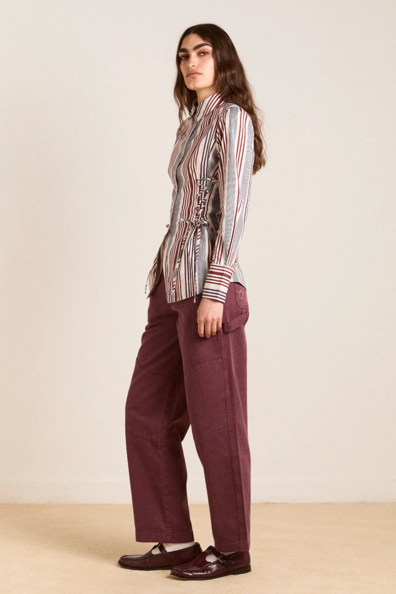 drew jeans - burgundy sold by Damson Madder product image thumbnail 4