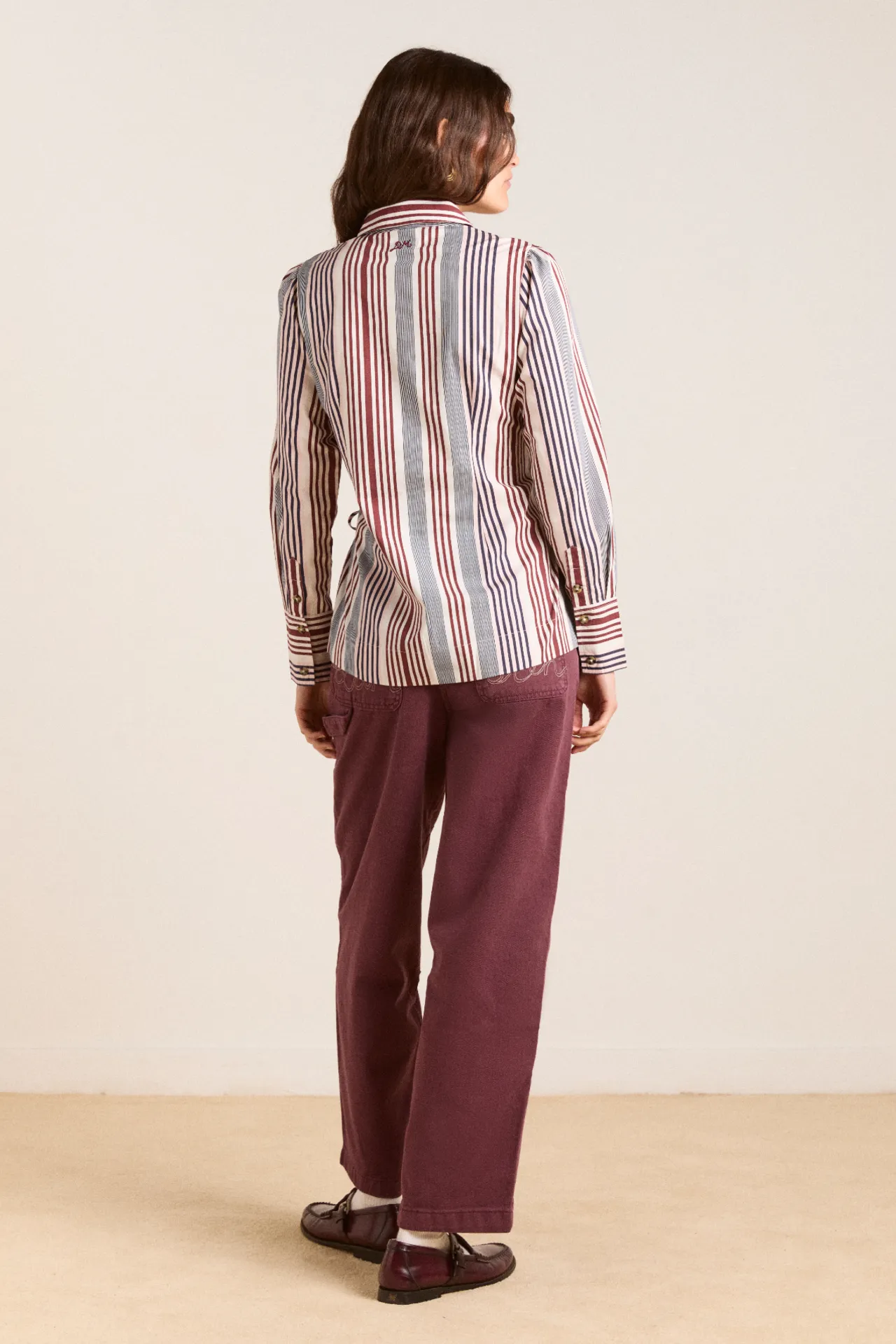 drew jeans - burgundy sold by Damson Madder product image thumbnail 3