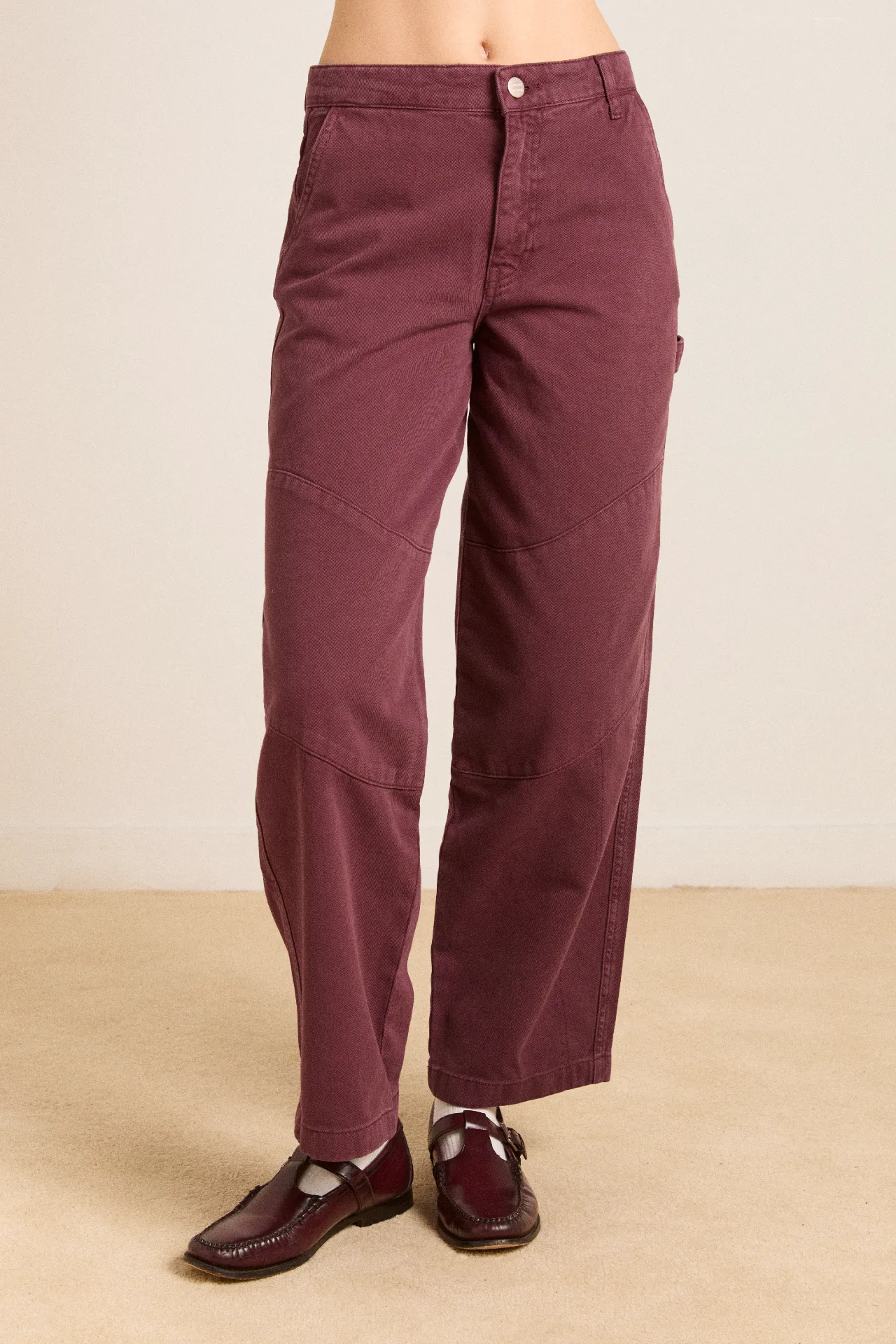 drew jeans - burgundy sold by Damson Madder product image thumbnail 2