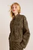 stacia jacket - overdye tulip khaki sold by Damson Madder