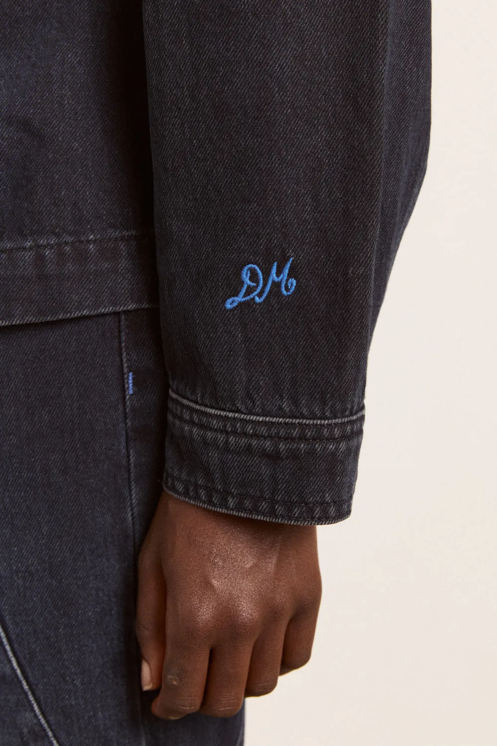 finella denim shirt - wavy seams sold by Damson Madder product image thumbnail 5