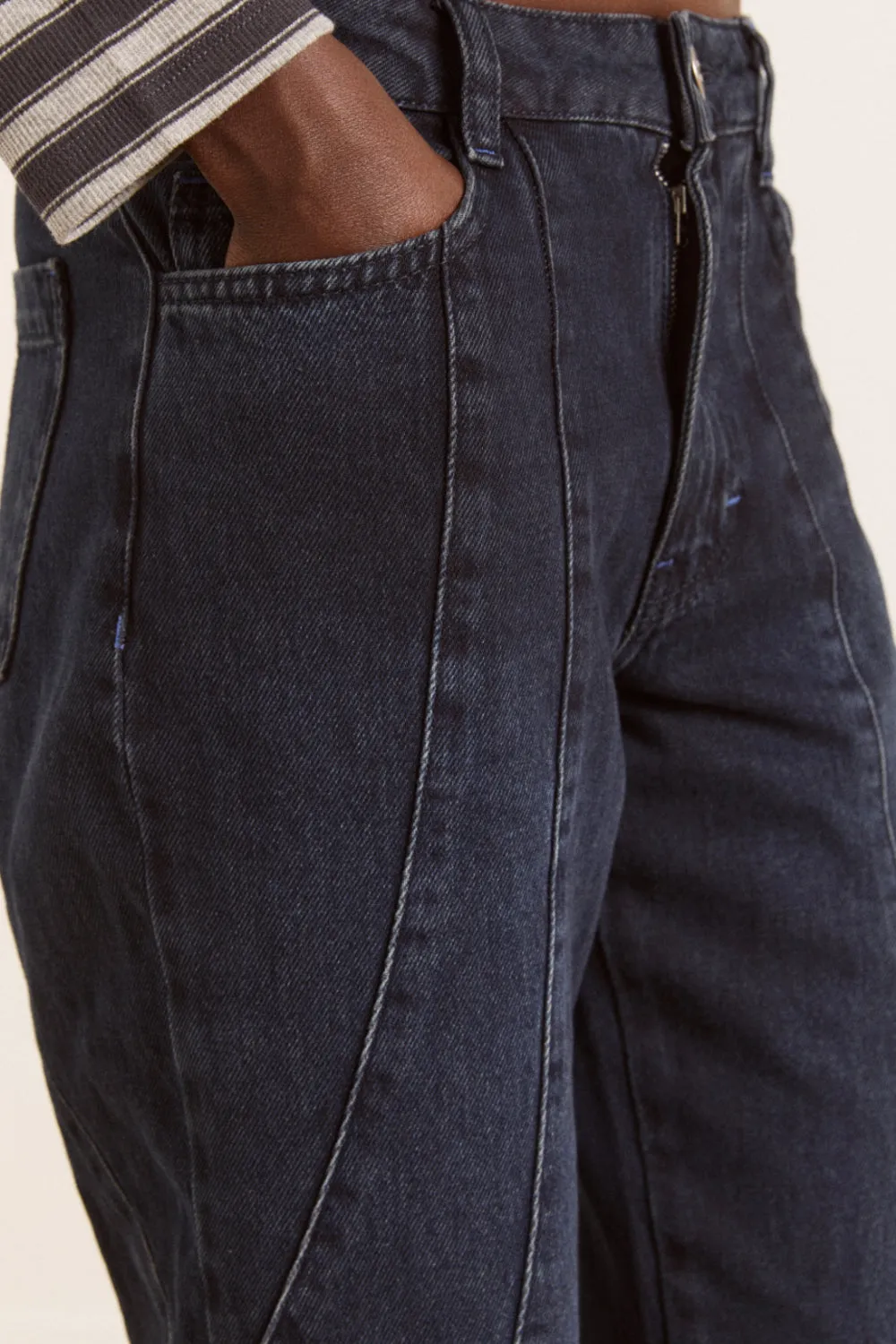 juli jeans - wavy seams sold by Damson Madder product image thumbnail 5