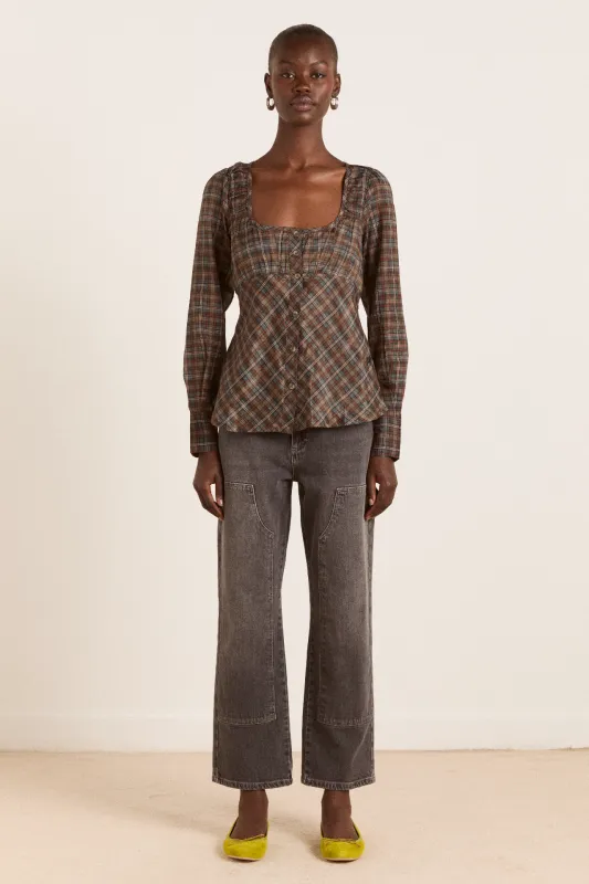 tovie jeans - dark grey sold by Damson Madder