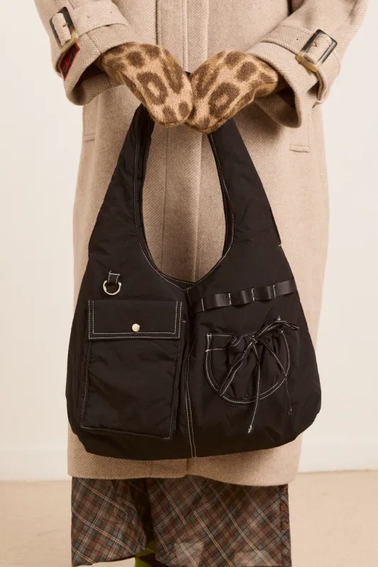 multi pocket roisin bag - black sold by Damson Madder