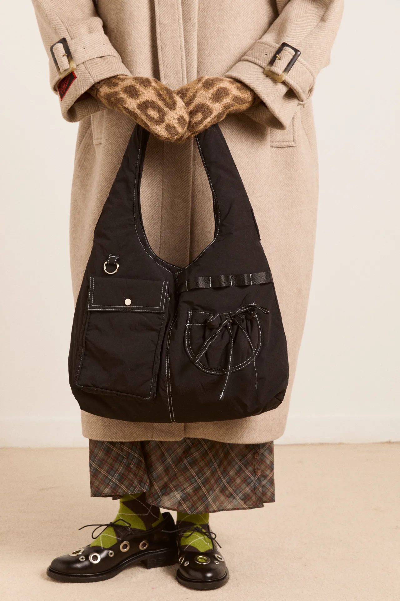 multi pocket roisin bag - black sold by Damson Madder product image thumbnail 2