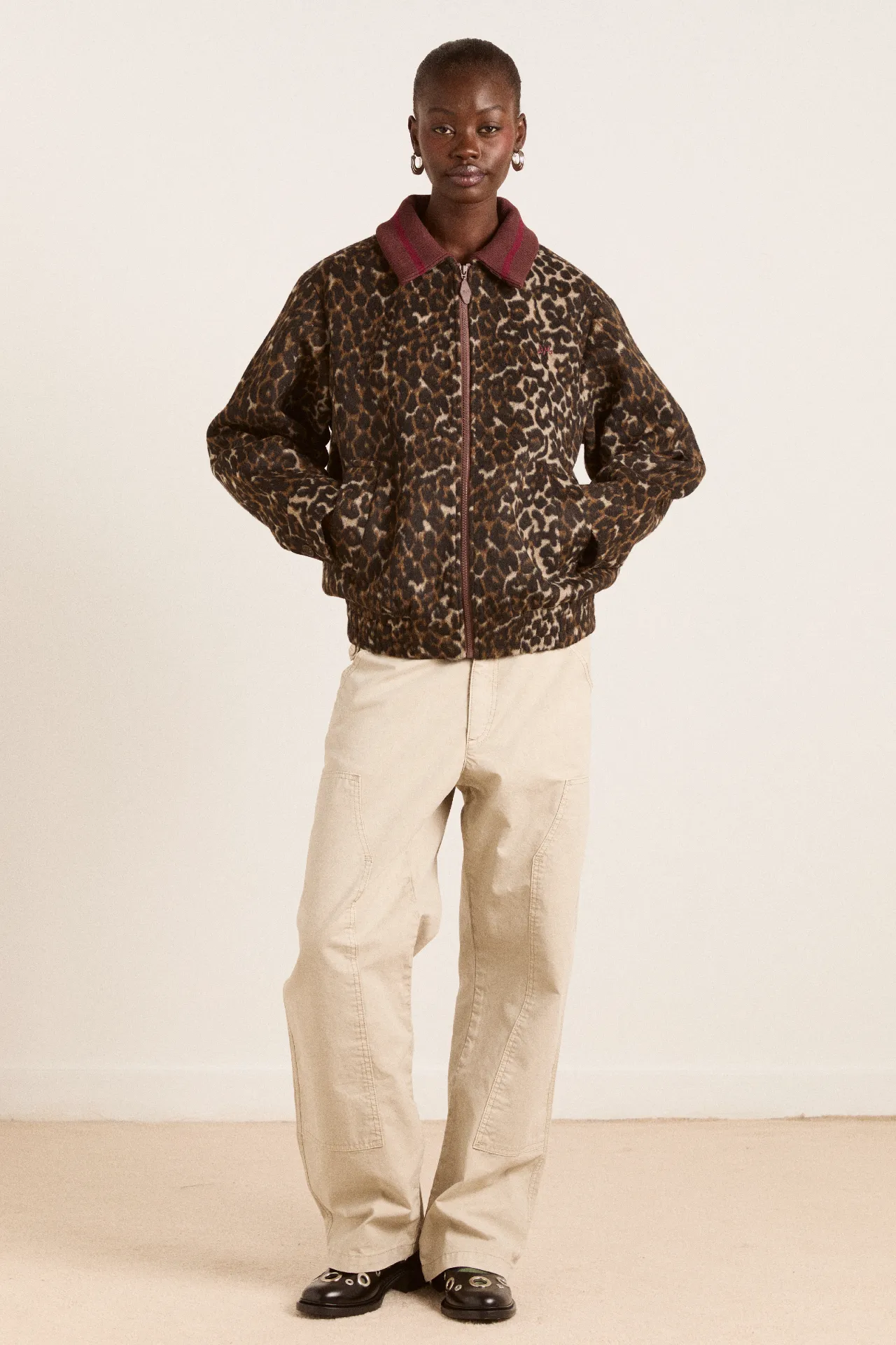 Pixie Bomber Jacket - Leopard sold by Damson Madder product image thumbnail 3