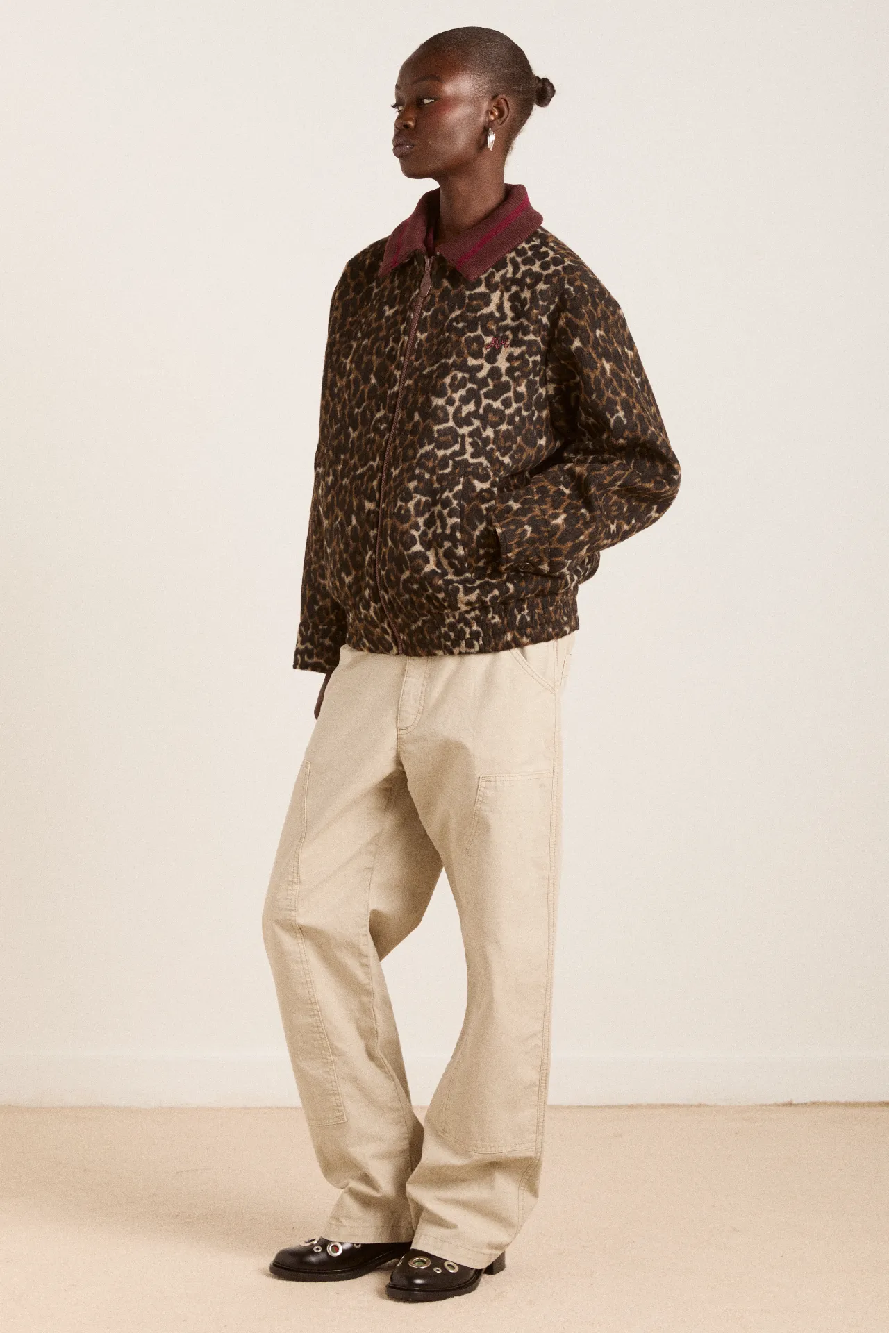 Pixie Bomber Jacket - Leopard sold by Damson Madder product image thumbnail 4