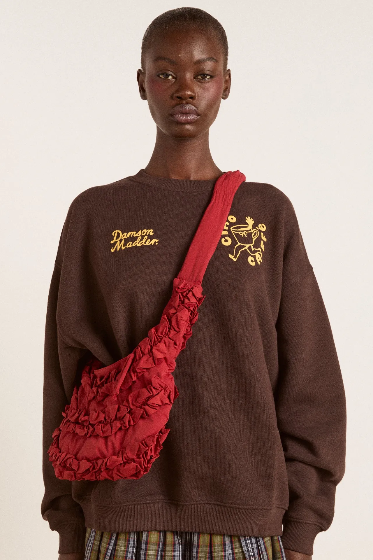 quinn slouchy bag - red sold by Damson Madder product image thumbnail 2