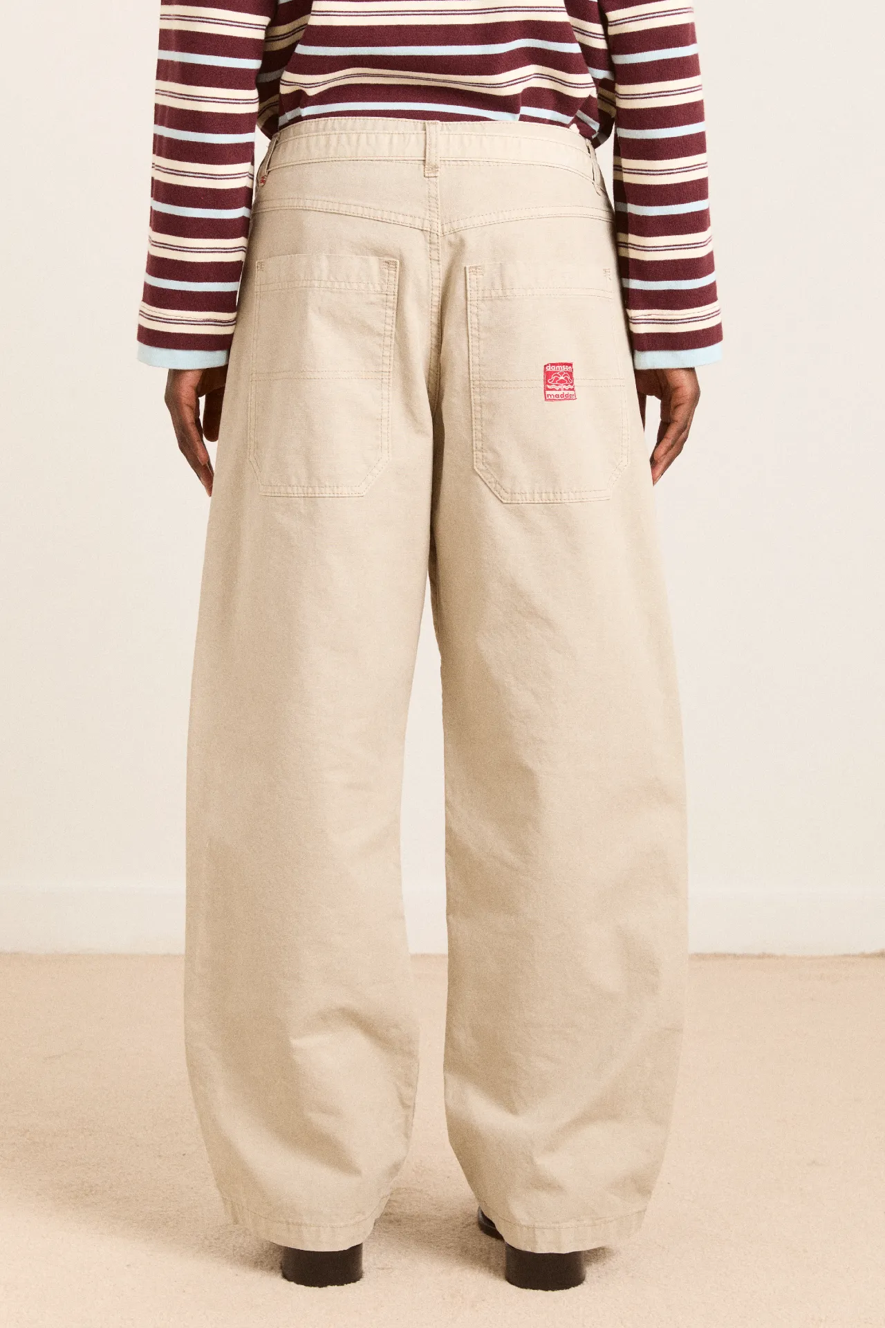 cameron trousers - oyster sold by Damson Madder product image thumbnail 4