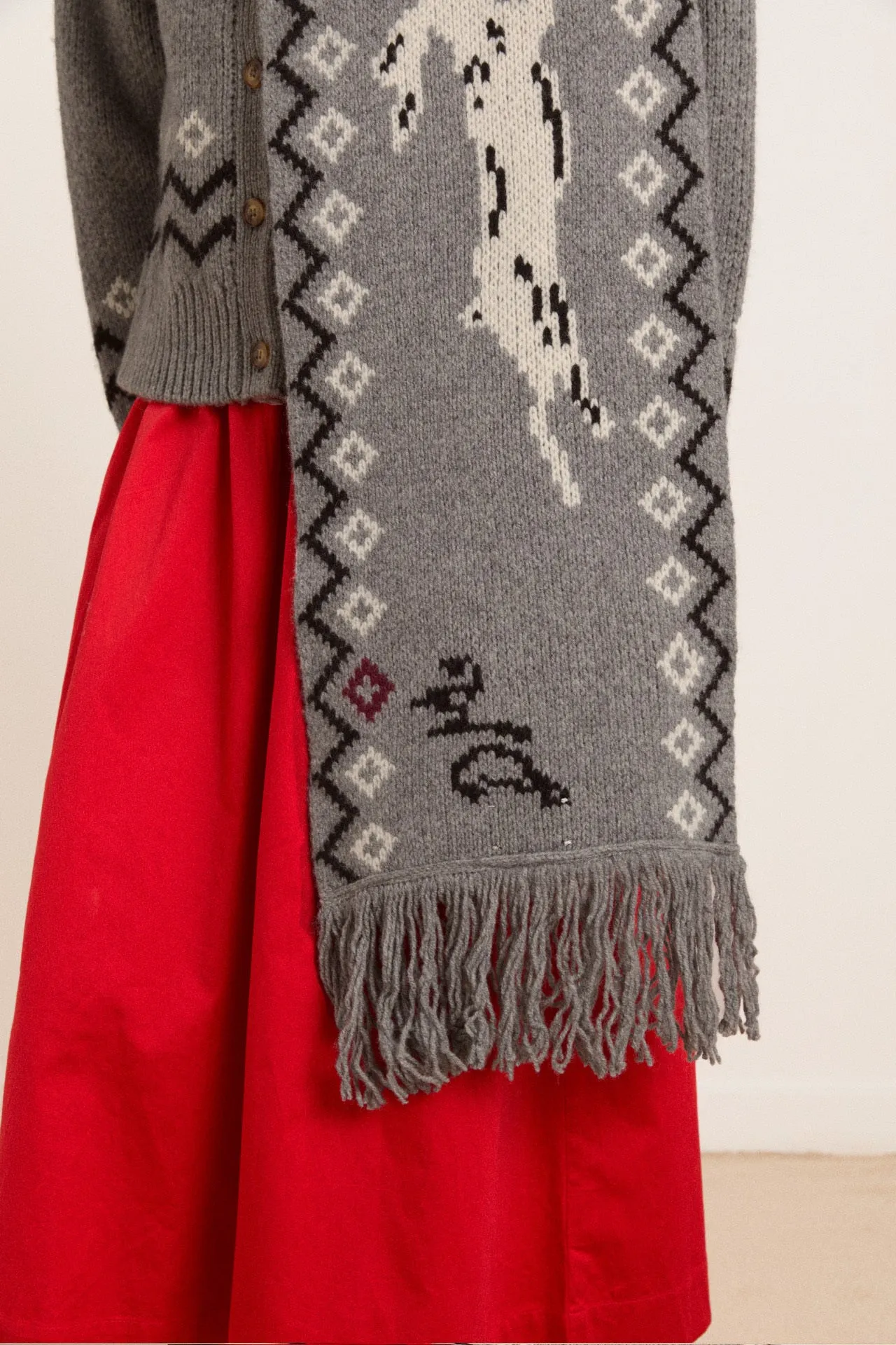 Cecily Bunny Lambswool Oversized Scarf sold by Damson Madder product image thumbnail 5