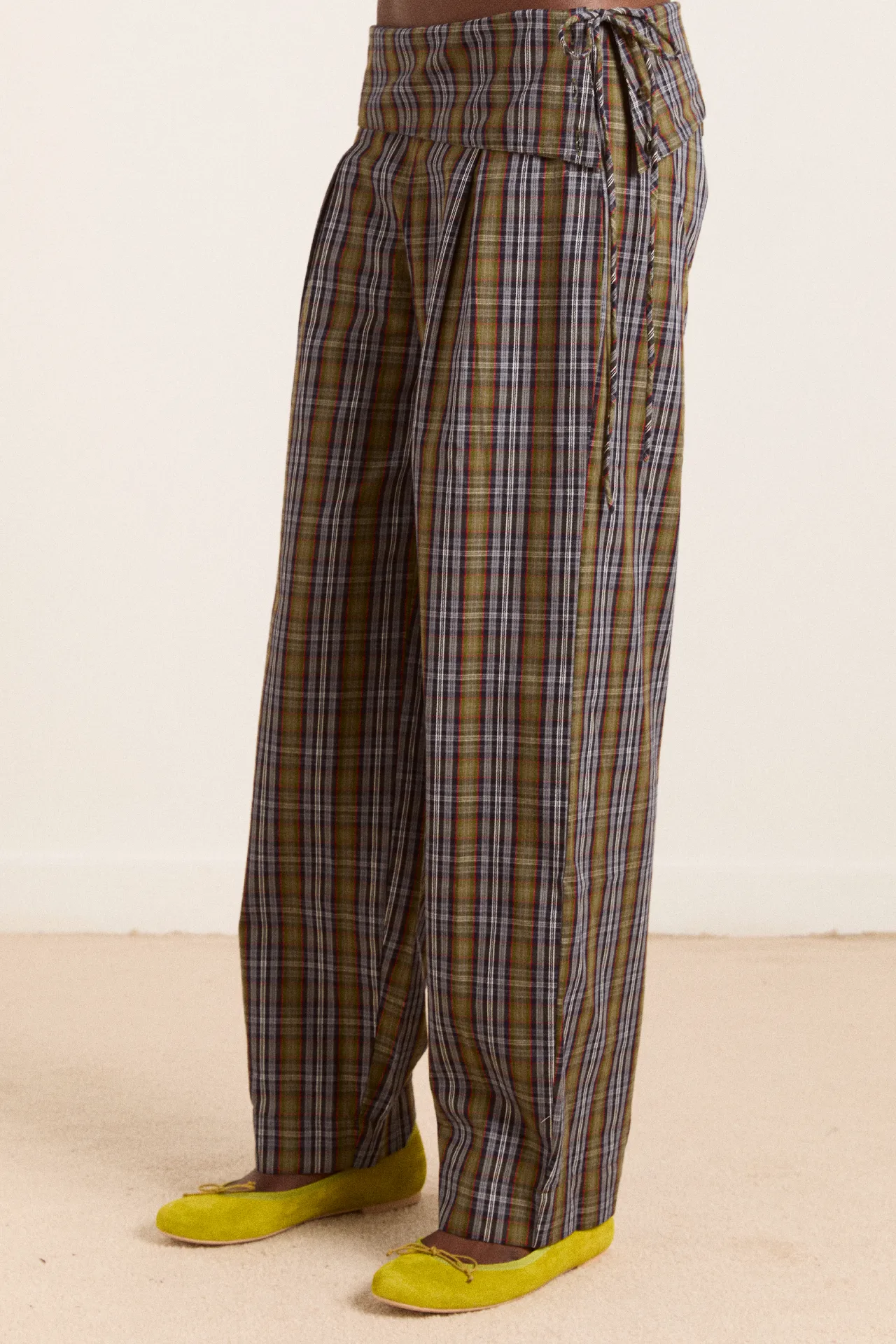 fia trousers - multi check sold by Damson Madder product image thumbnail 4