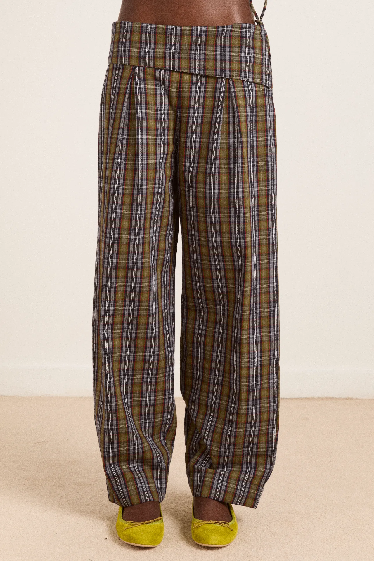 fia trousers - multi check sold by Damson Madder product image thumbnail 2