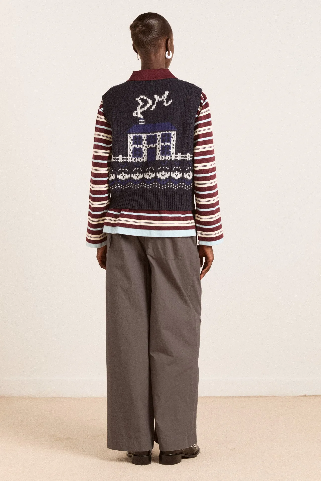 tatianna trousers - grey sold by Damson Madder product image thumbnail 3