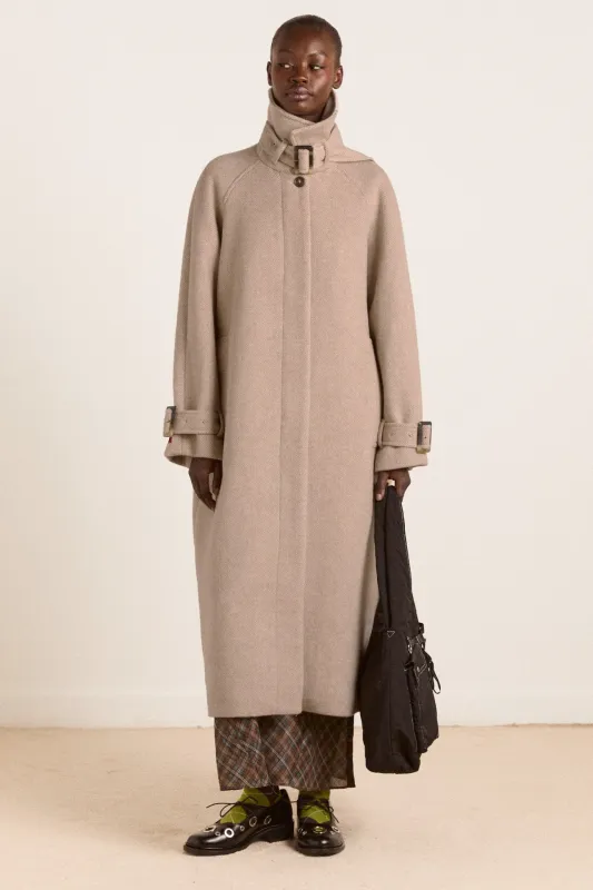 jude wool coat - oat sold by Damson Madder