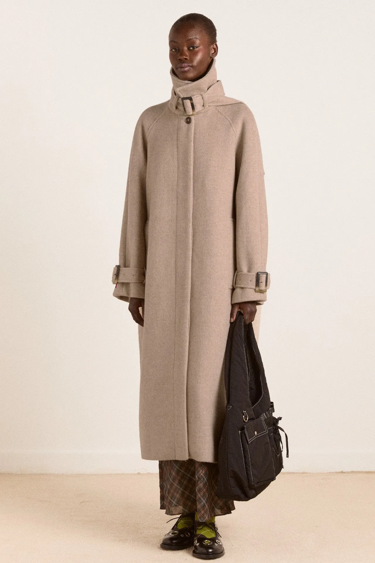jude wool coat - oat sold by Damson Madder product image thumbnail 3