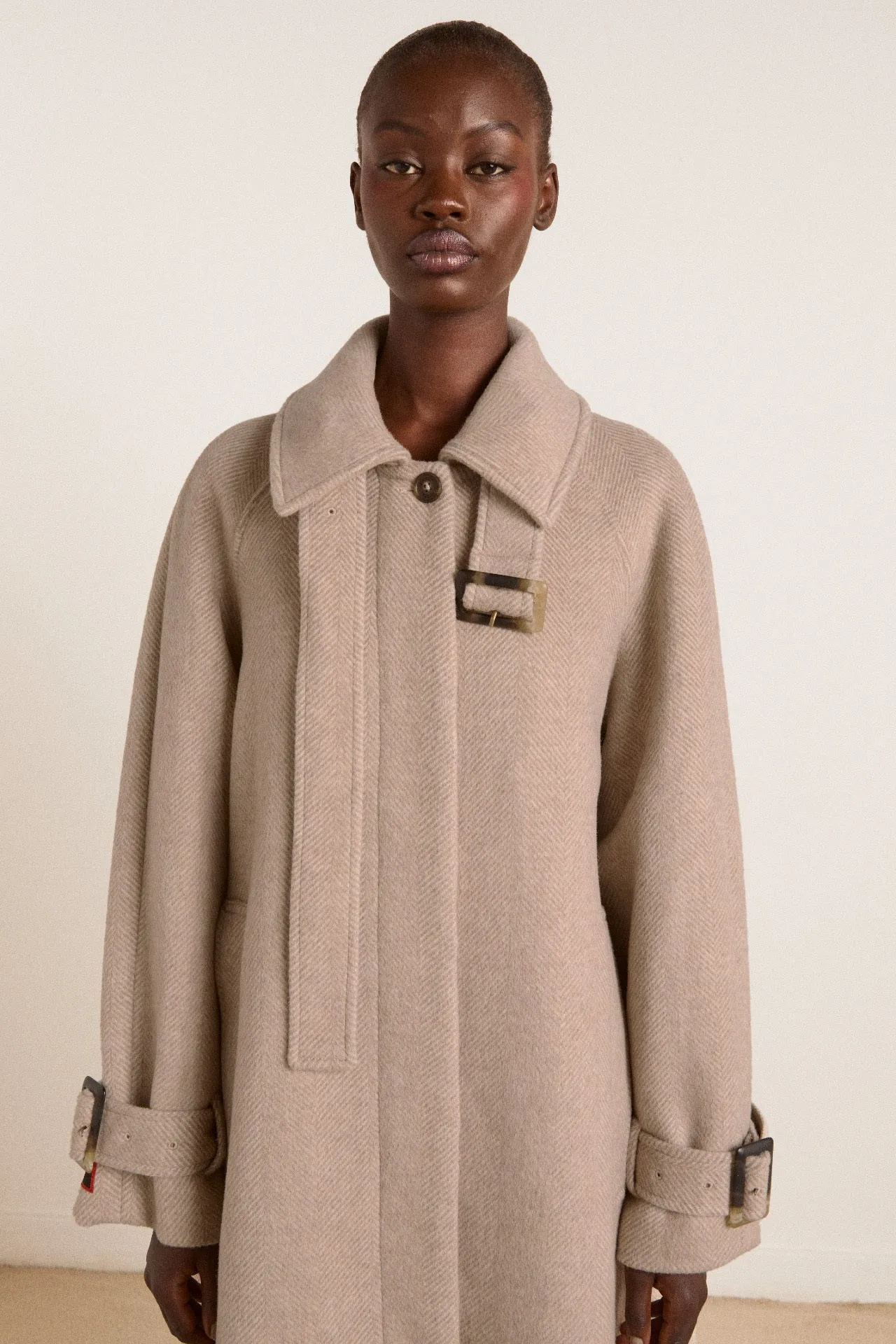 jude wool coat - oat sold by Damson Madder product image thumbnail 5