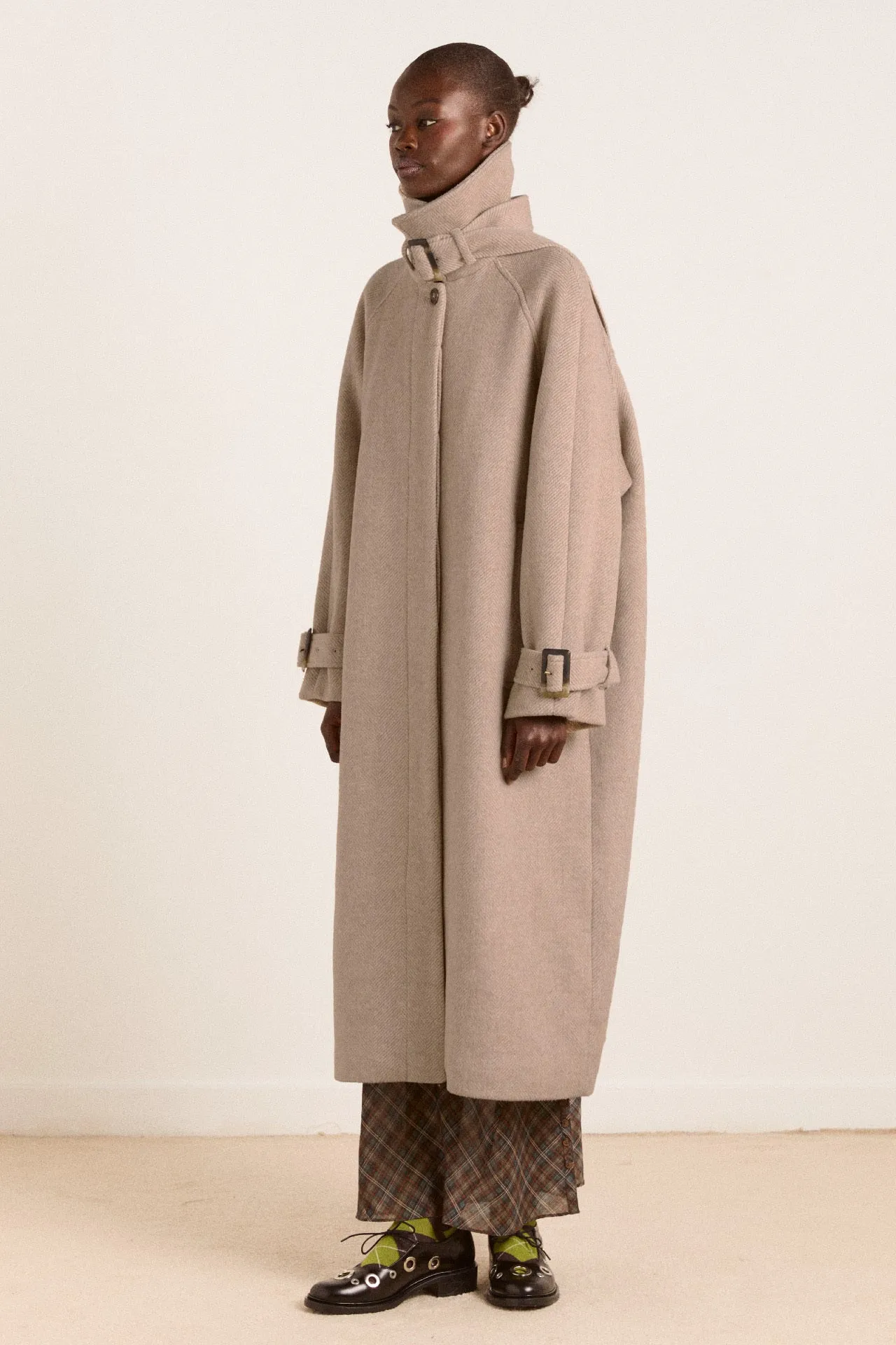 jude wool coat - oat sold by Damson Madder product image thumbnail 2