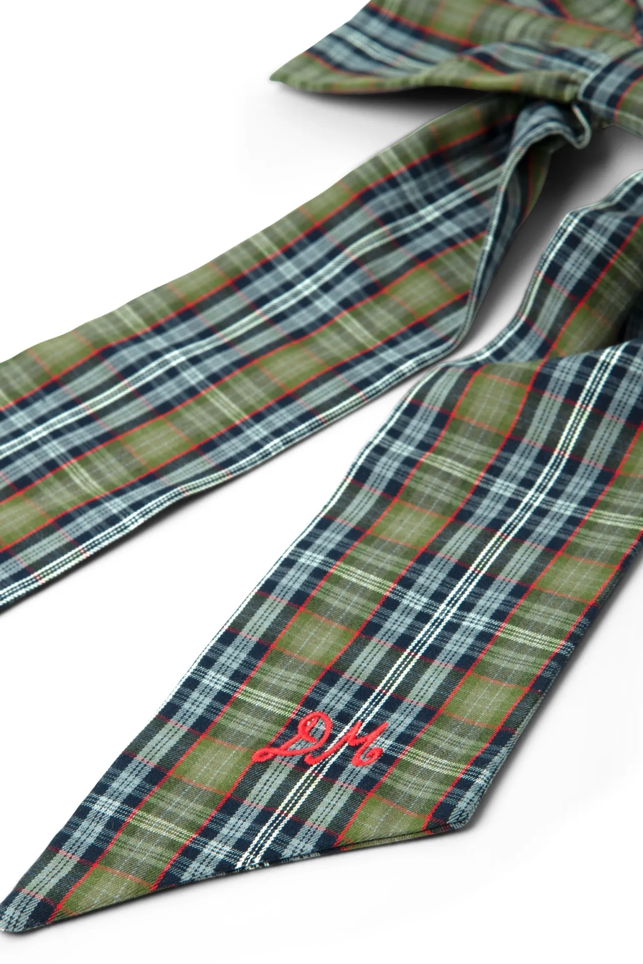 oversized bow clip - multi check sold by Damson Madder product image thumbnail 3