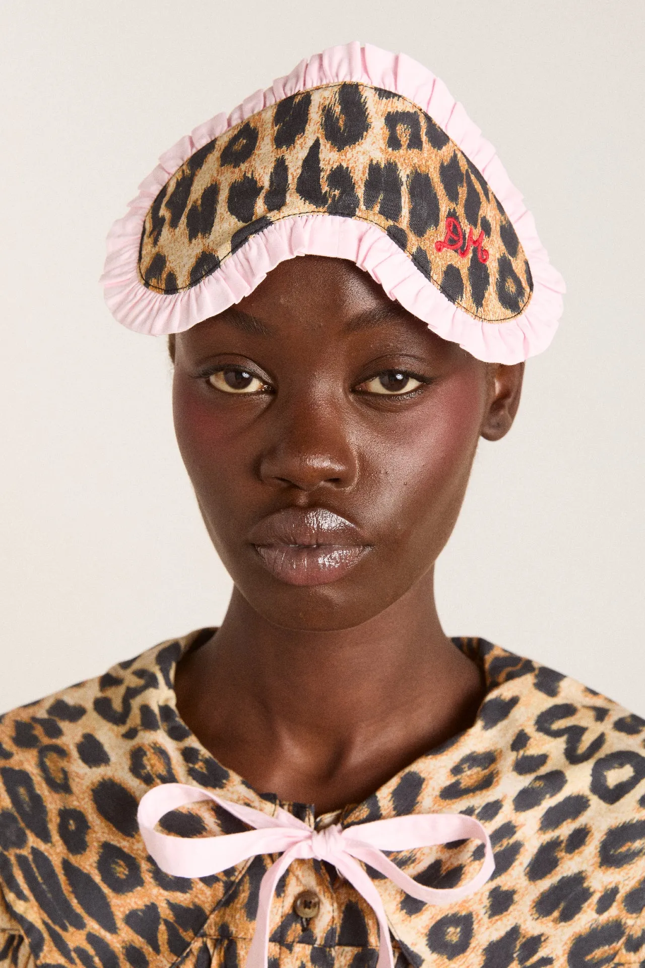 damson pj eye mask - leopard print sold by Damson Madder product image thumbnail 3