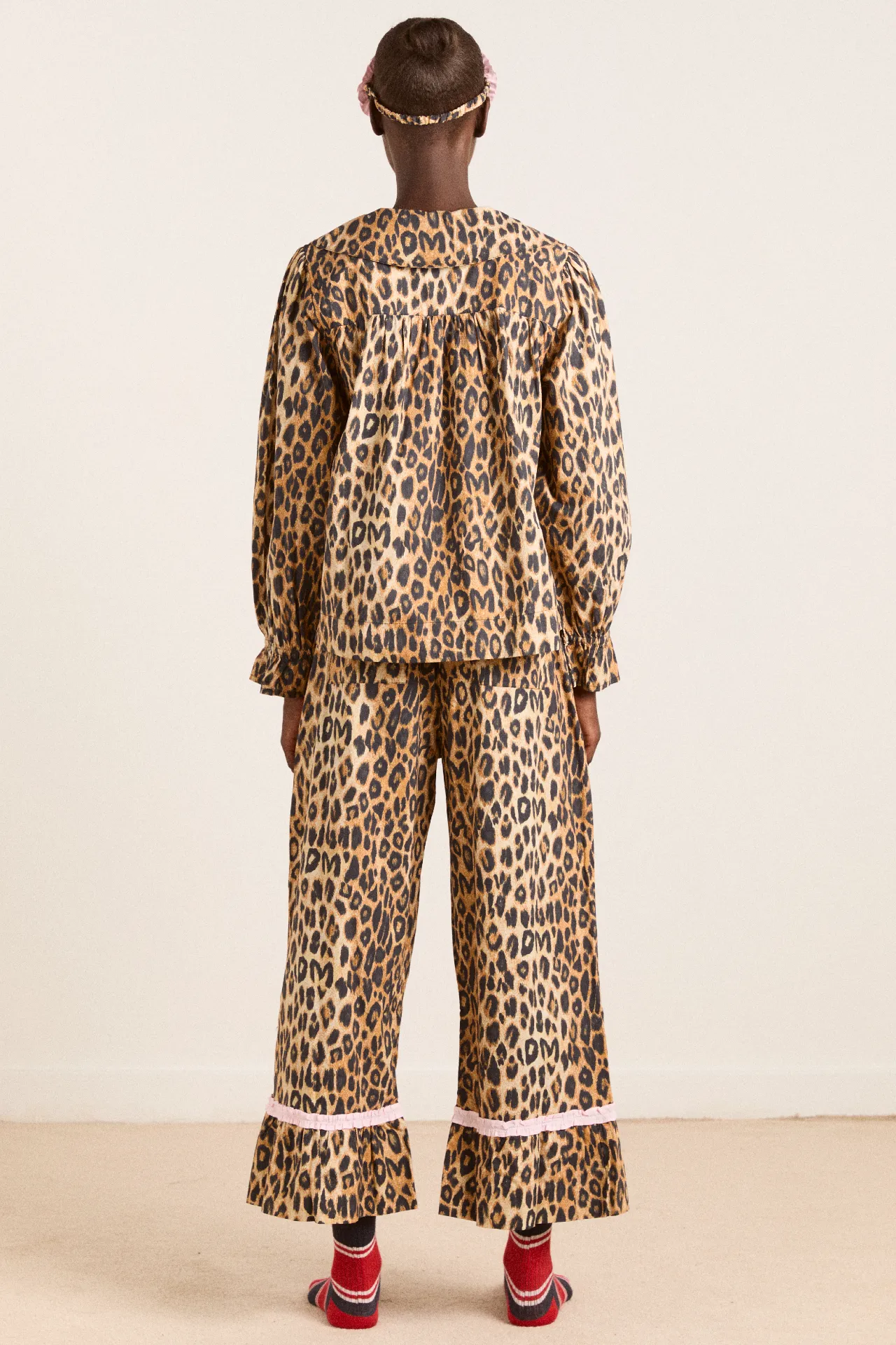 felice pj set - leopard sold by Damson Madder product image thumbnail 5
