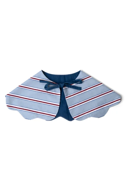 blue stripe dog collar sold by Damson Madder