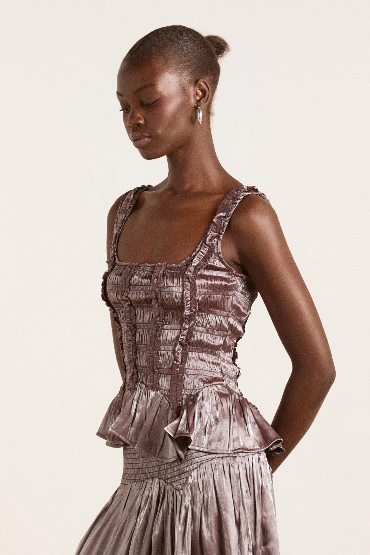 raphi cami - glass satin sold by Damson Madder product image thumbnail 3