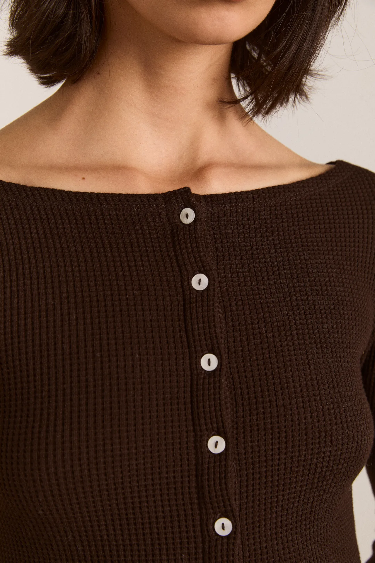 marjorie waffle top sold by Damson Madder product image thumbnail 5