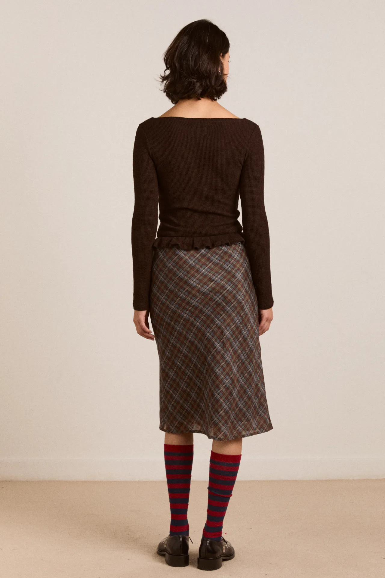 marjorie waffle top sold by Damson Madder product image thumbnail 4