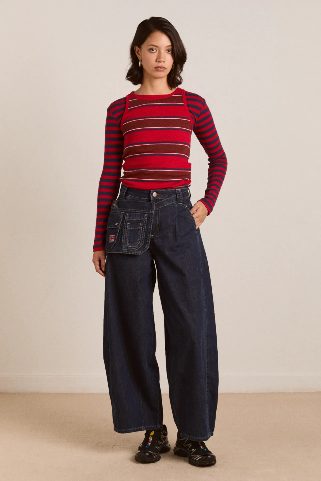 erika jean with bag- neptune wash sold by Damson Madder