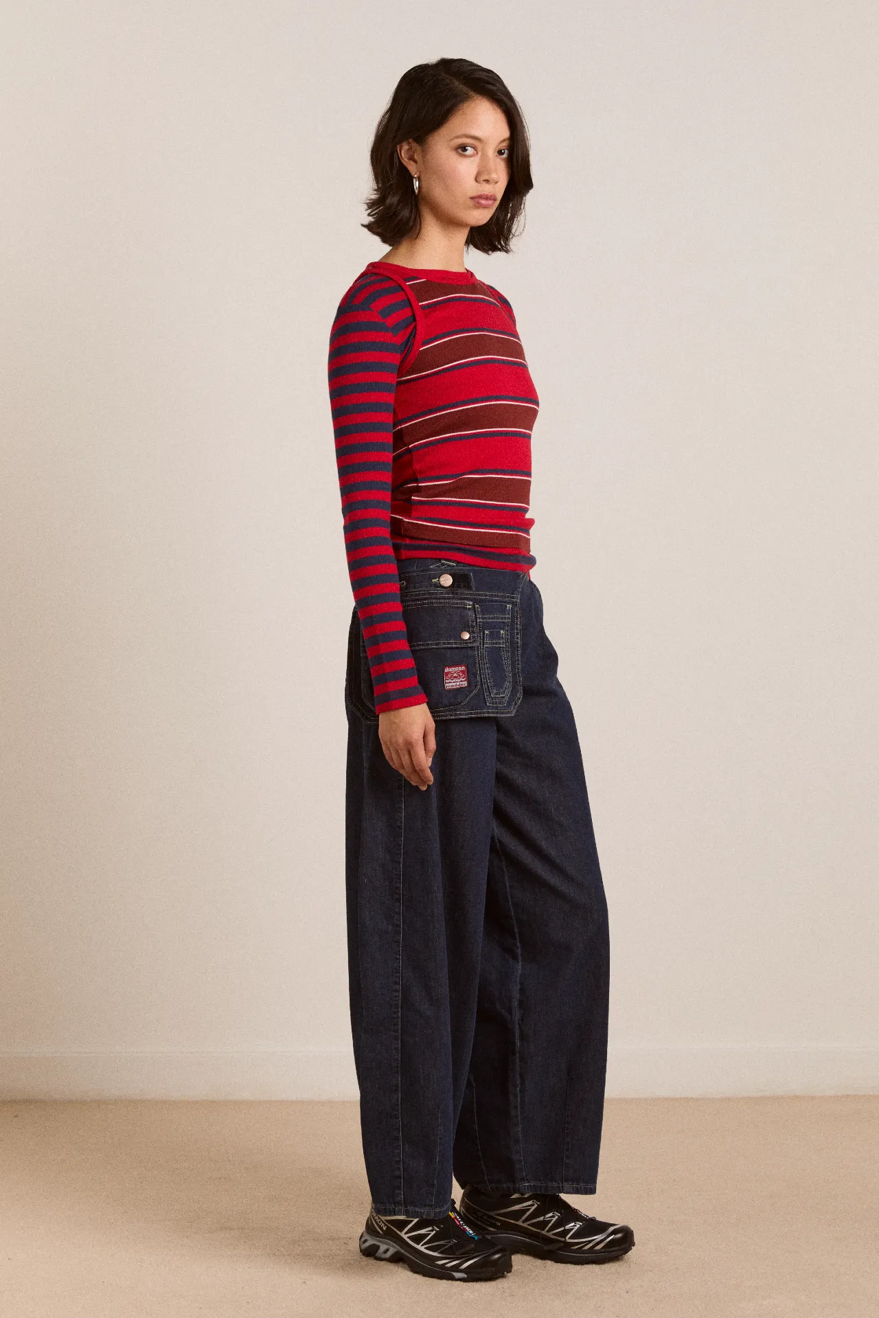 erika jean with bag- neptune wash sold by Damson Madder product image thumbnail 3