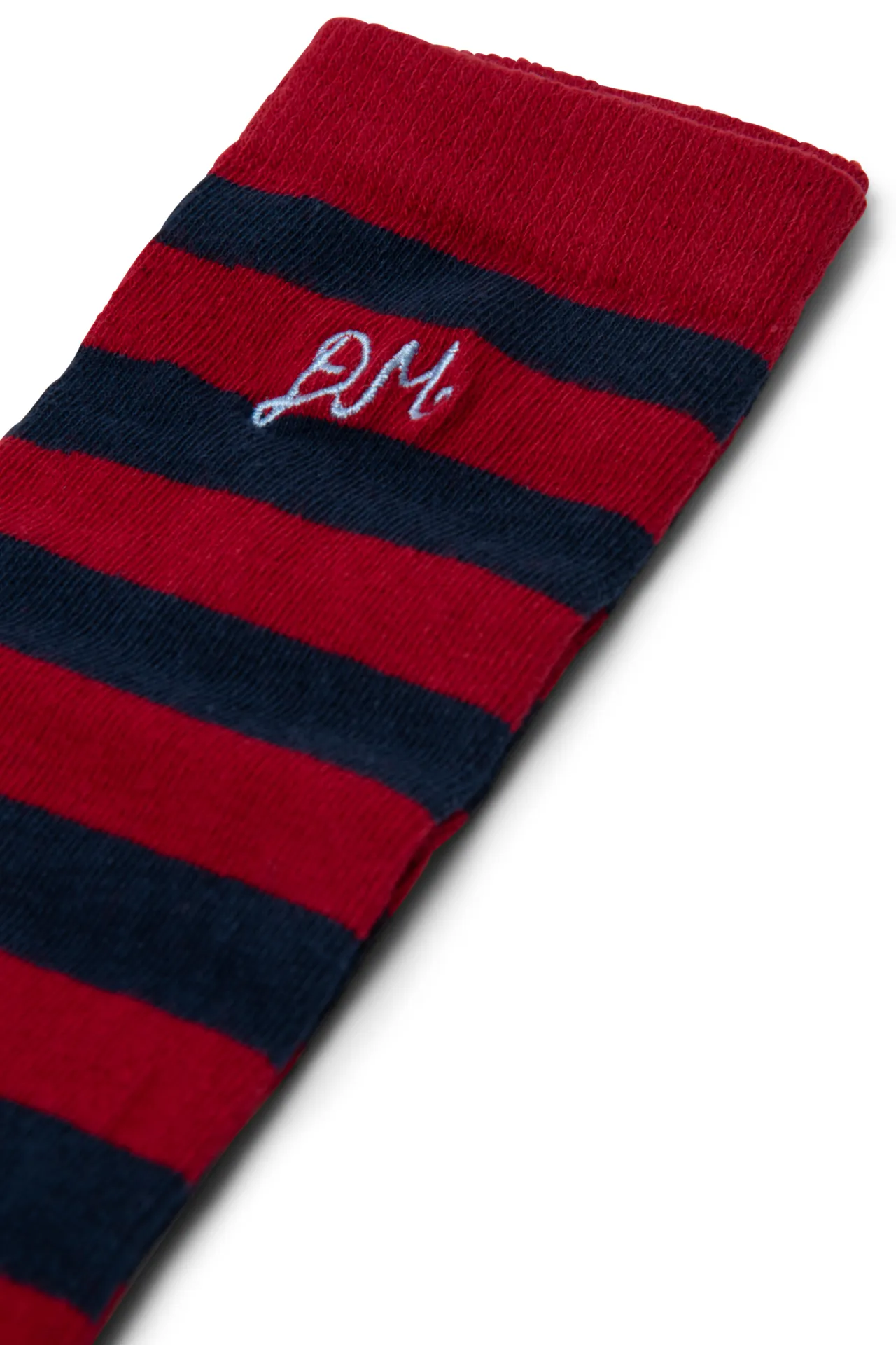 knee high socks in red & navy stripe sold by Damson Madder product image thumbnail 3