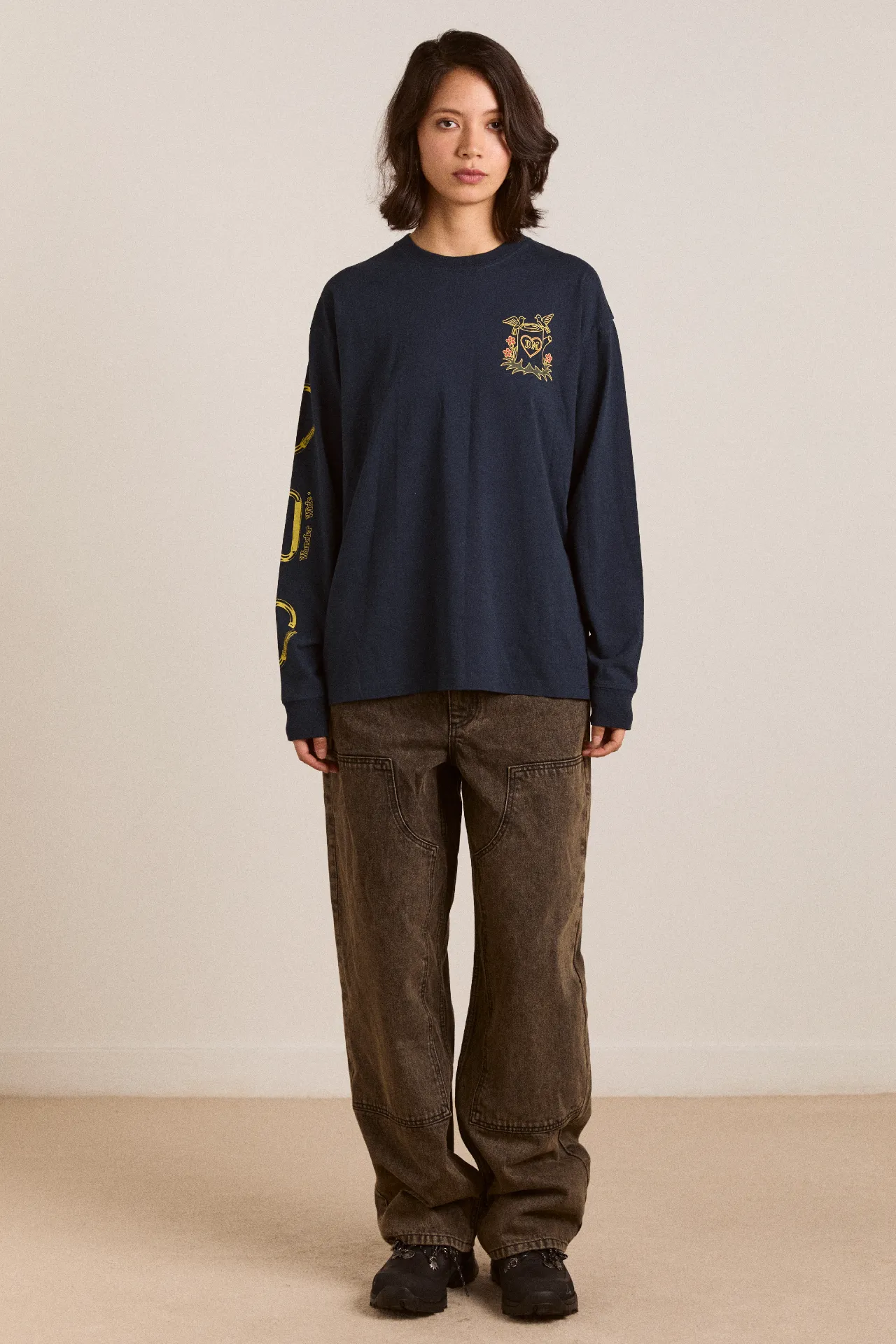 The Rambler LS Tee - Navy sold by Damson Madder product image thumbnail 3