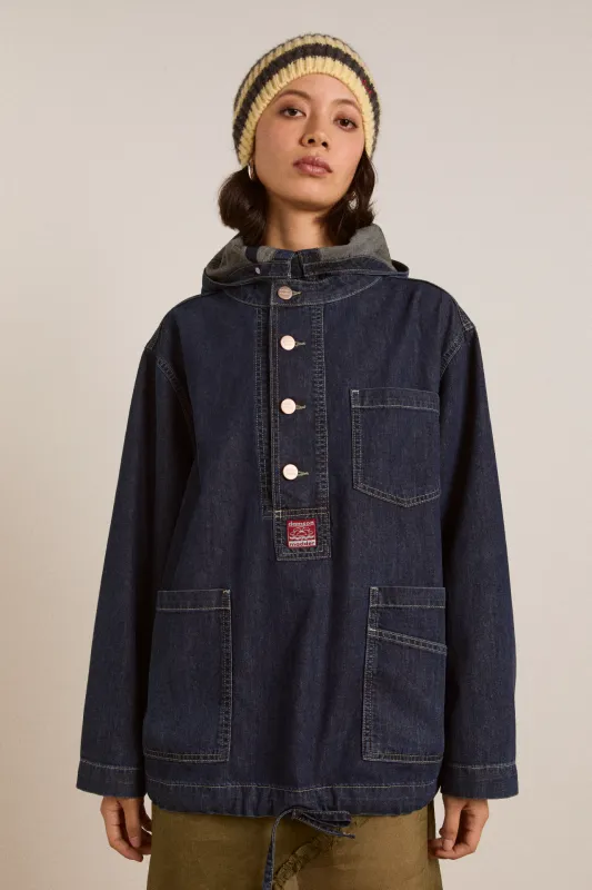 briar hoodie neptune wash sold by Damson Madder