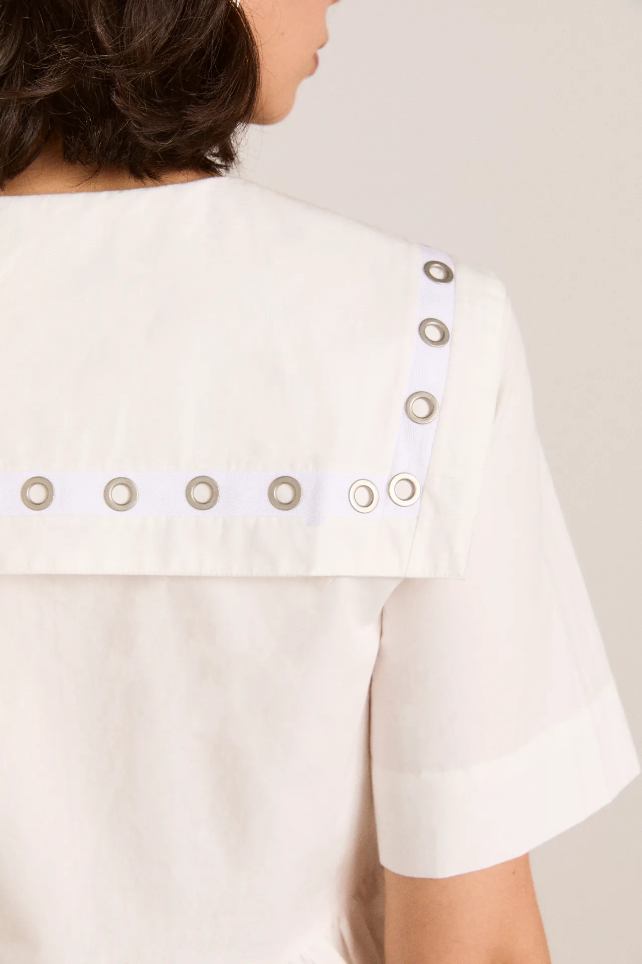 cyrus eyelet blouse - white sold by Damson Madder product image thumbnail 4