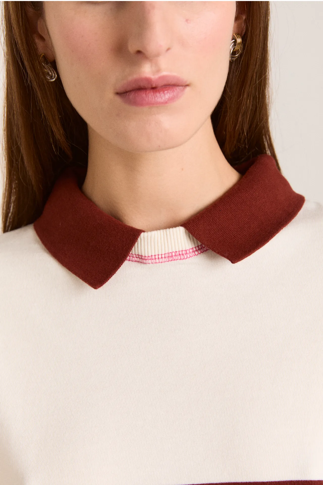Olina Placement Stripe Rugby - Ecru sold by Damson Madder product image thumbnail 5